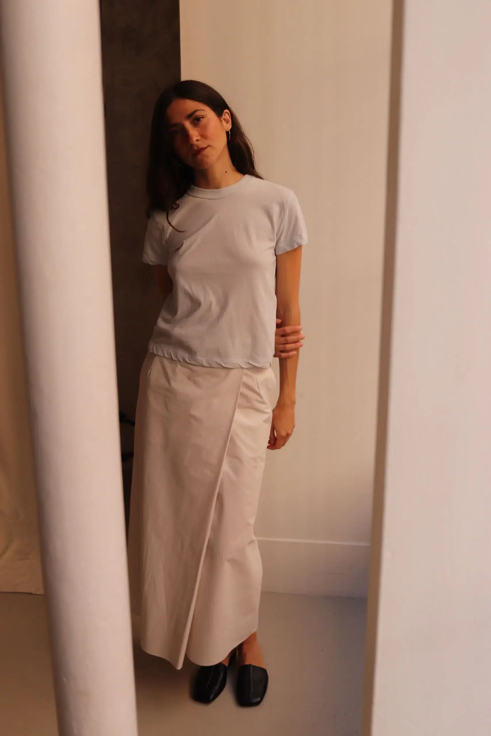 ATON - COMPACT T-SHIRT KKAGLM0402 - SAX