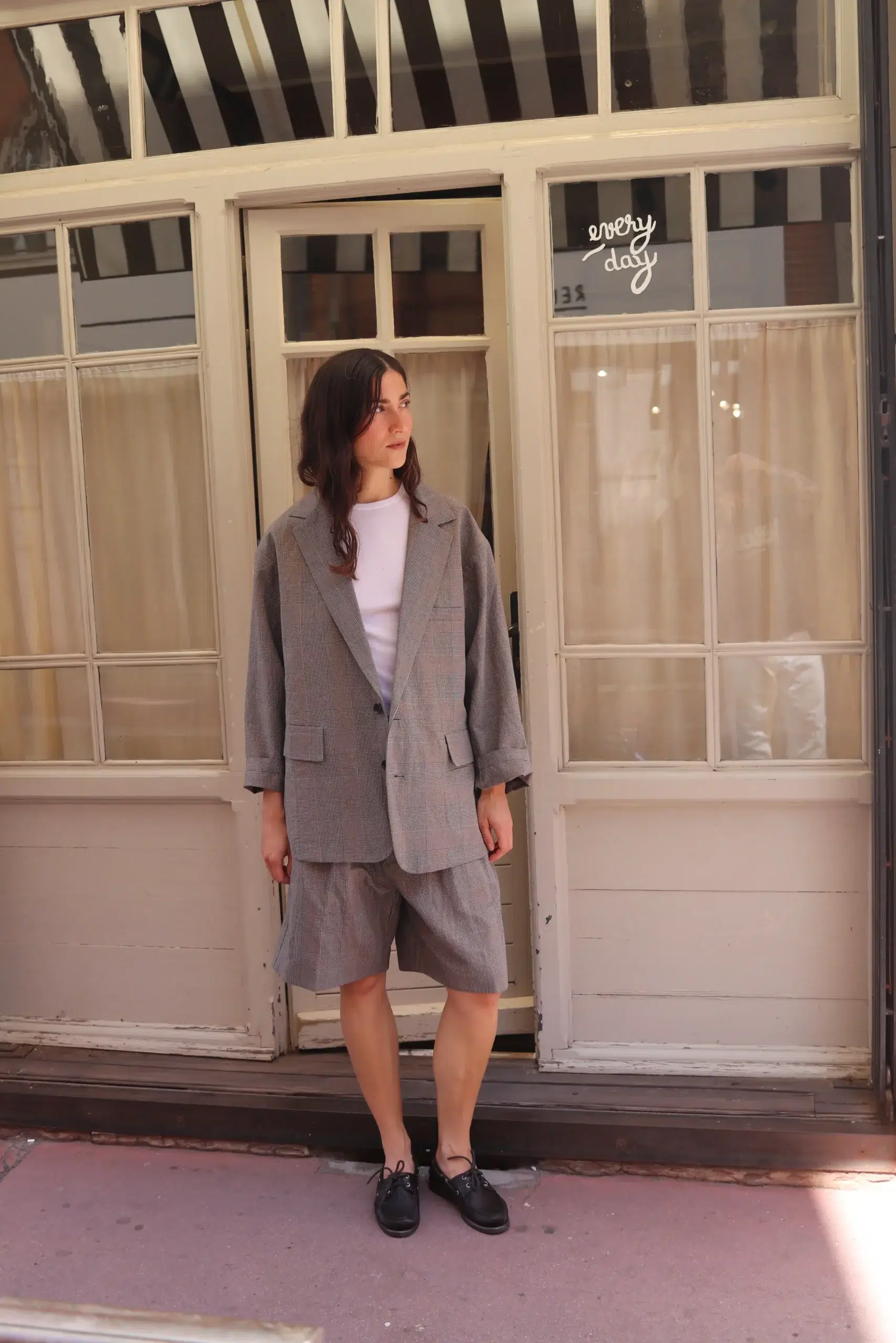 Toujours - Oversize Sack Jacket YM44JJ01 - Natural*Navy