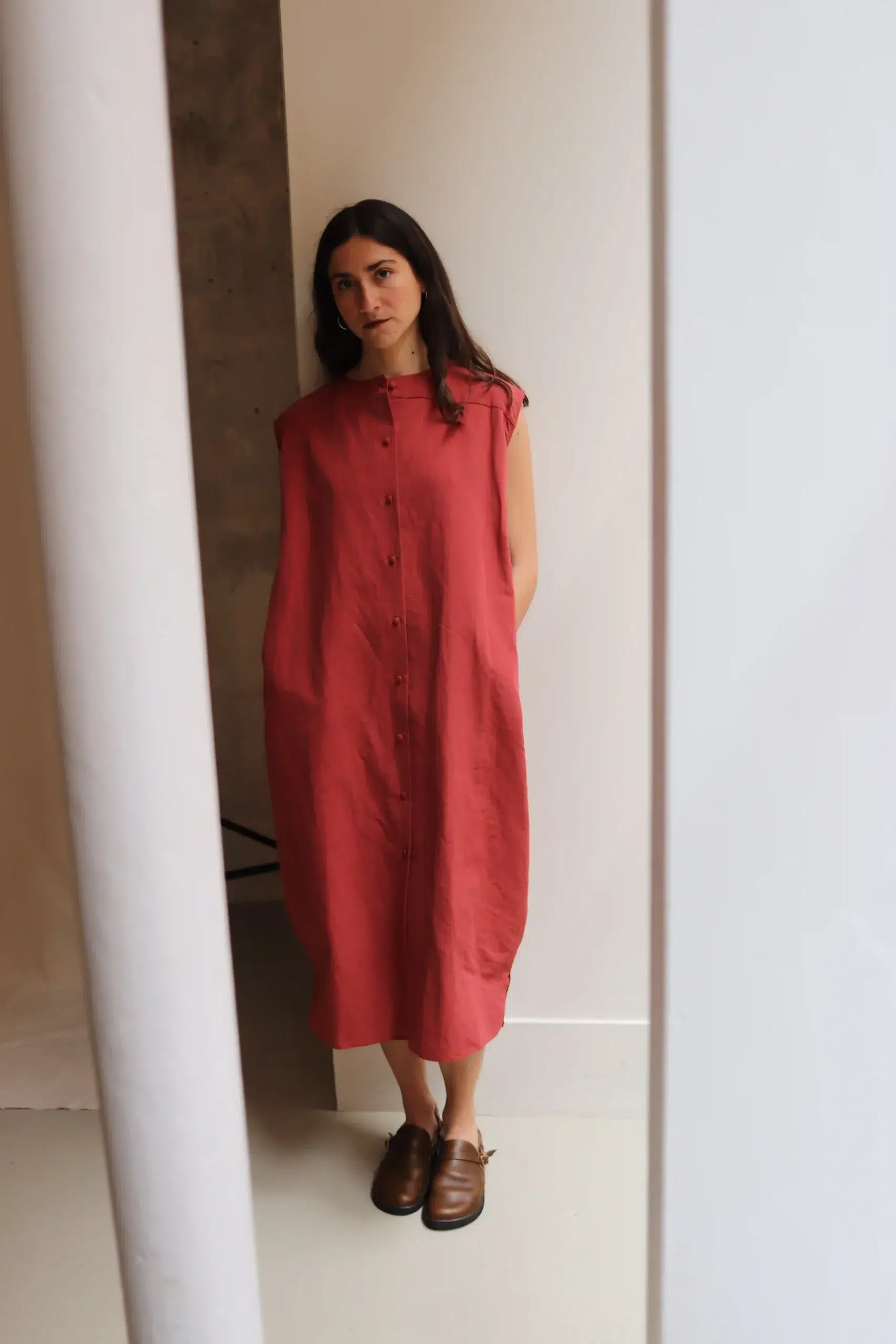 Asciari - ATHENA DRESS AS032 - BRICK
