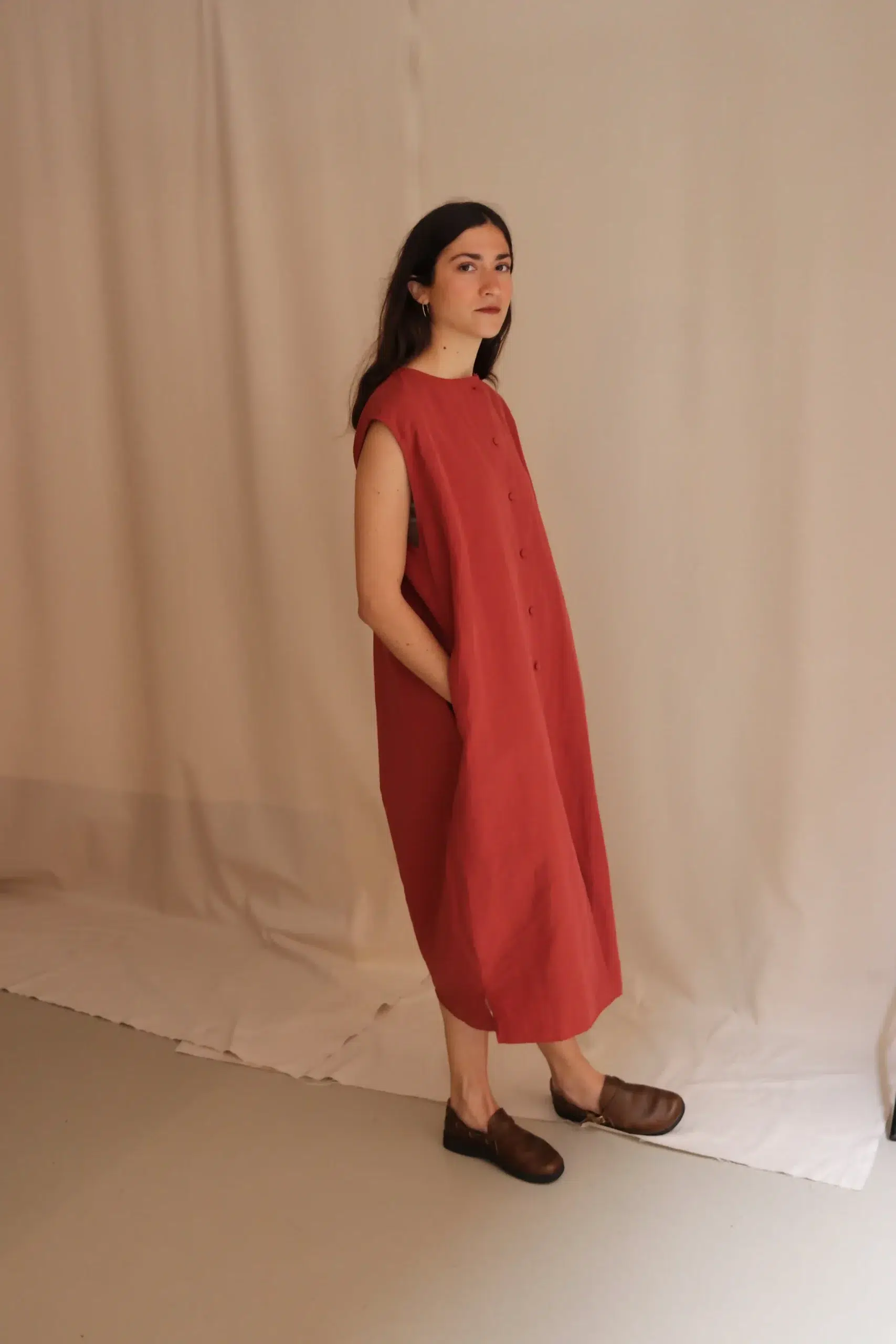 Asciari - ATHENA DRESS AS032 - BRICK