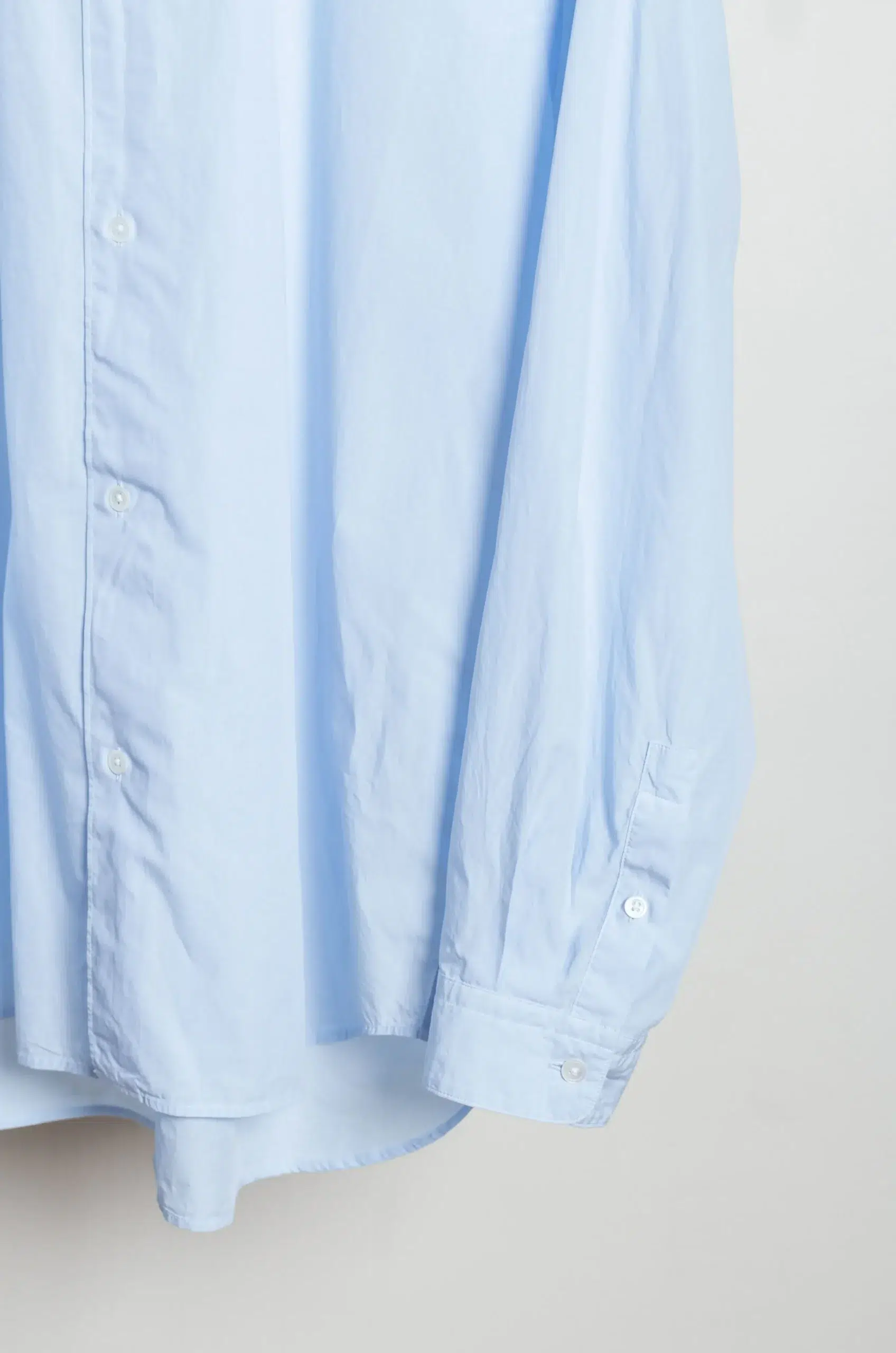 ATON - MEN OVERSIZED SHIRT BLAGLM0401 - SAX