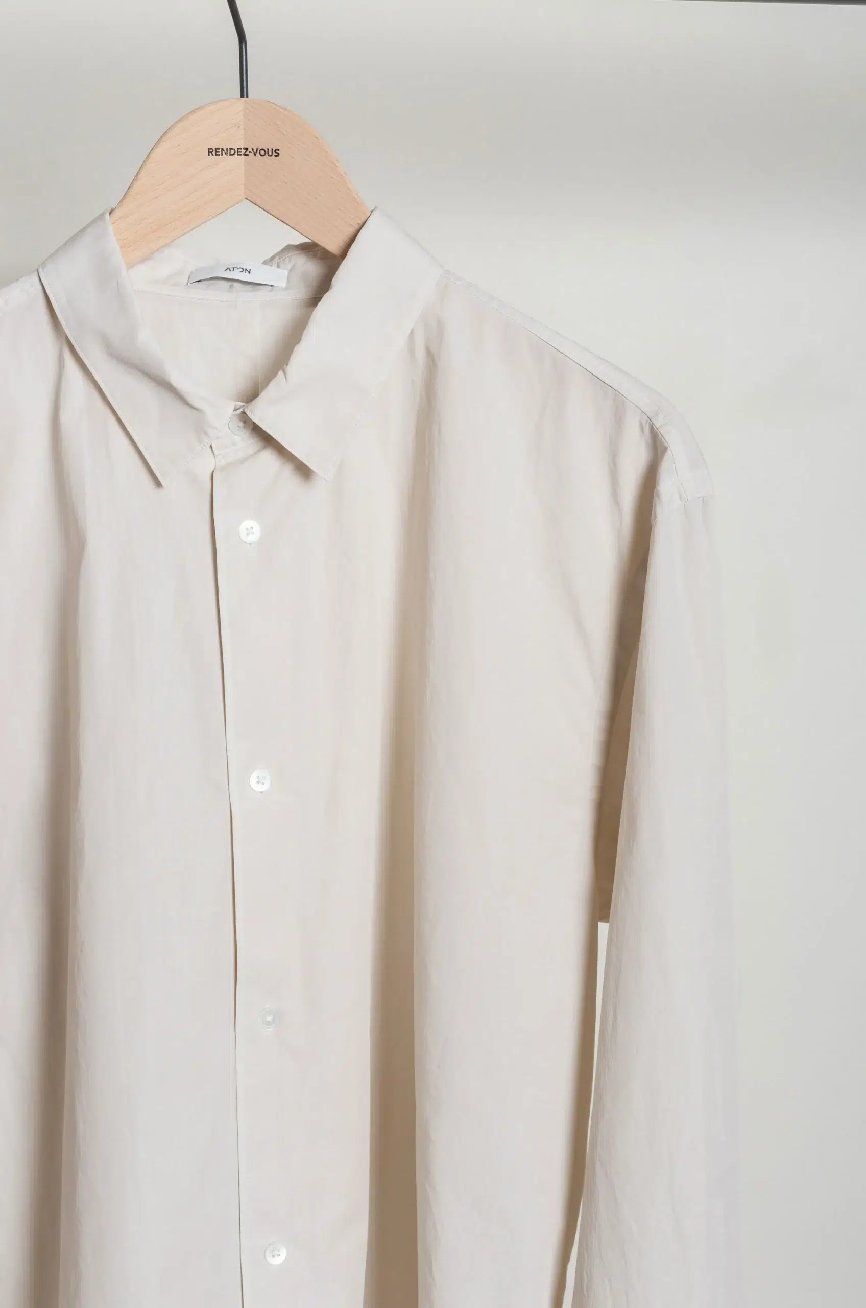 ATON - MEN OVERSIZED SHIRT BLAGLM0401 - BEIGE