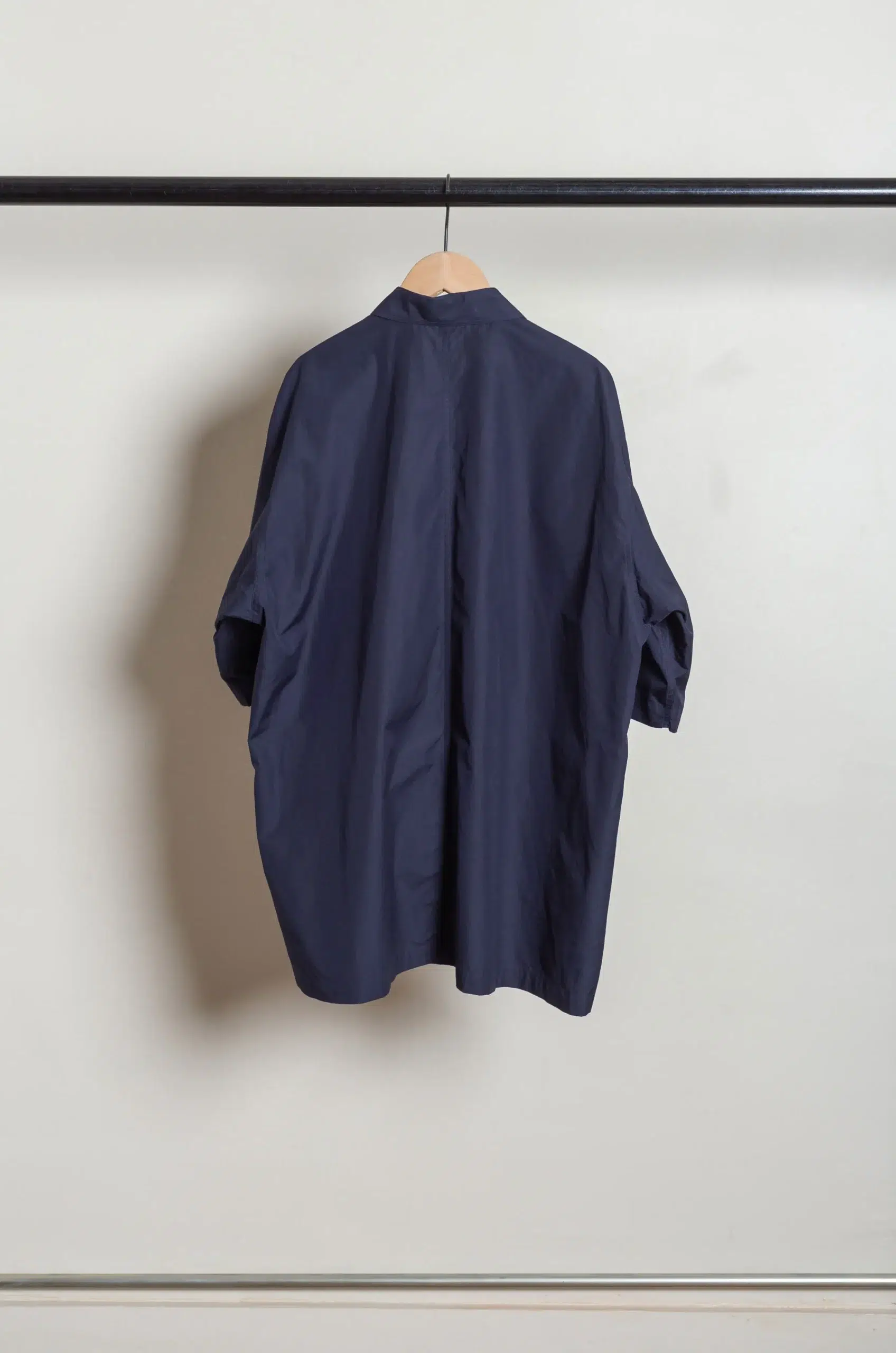 ATON - MEN SUVIN BROAD WASHED HALF SLEEVE SHIRT BLAGLM0400 - NAVY