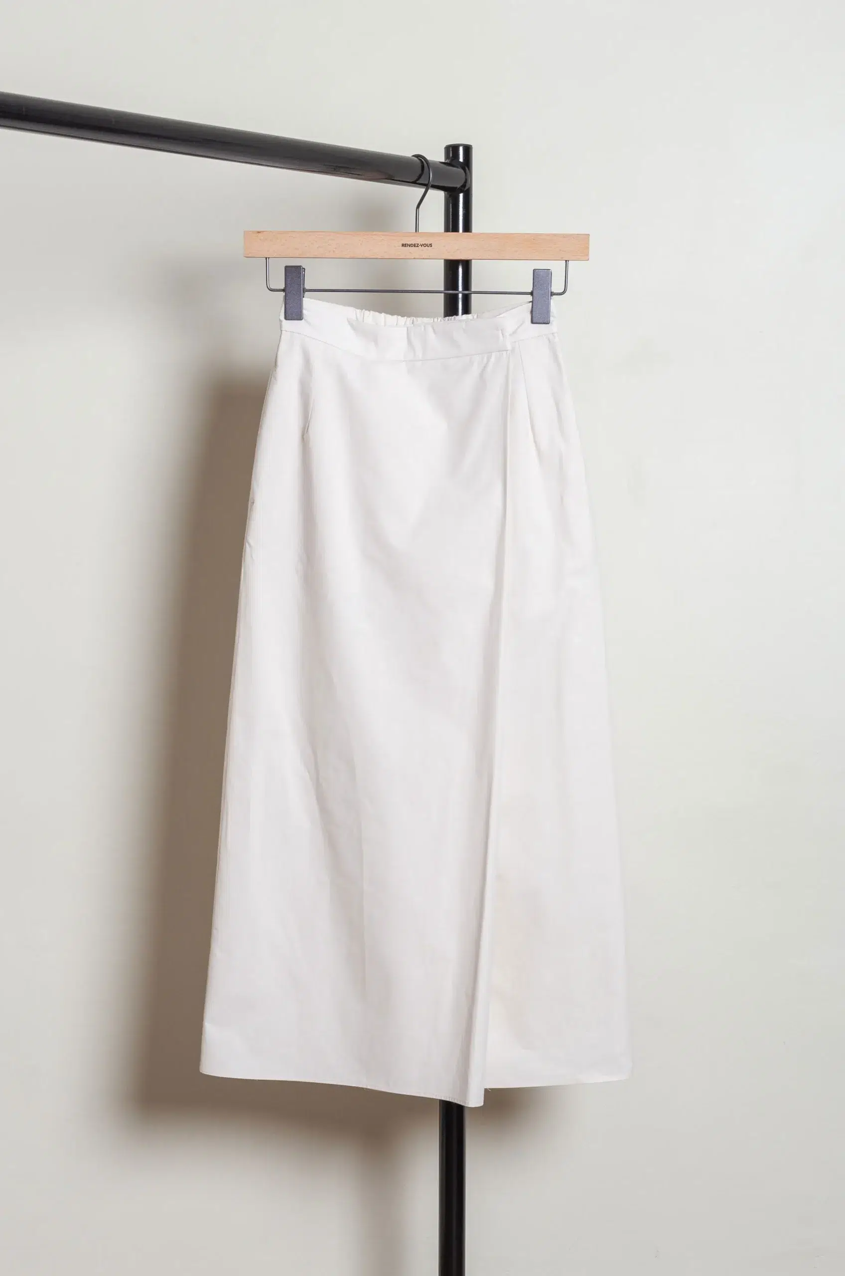 ATON - WRAP SKIRT SKAGLM0304 - WARM WHITE