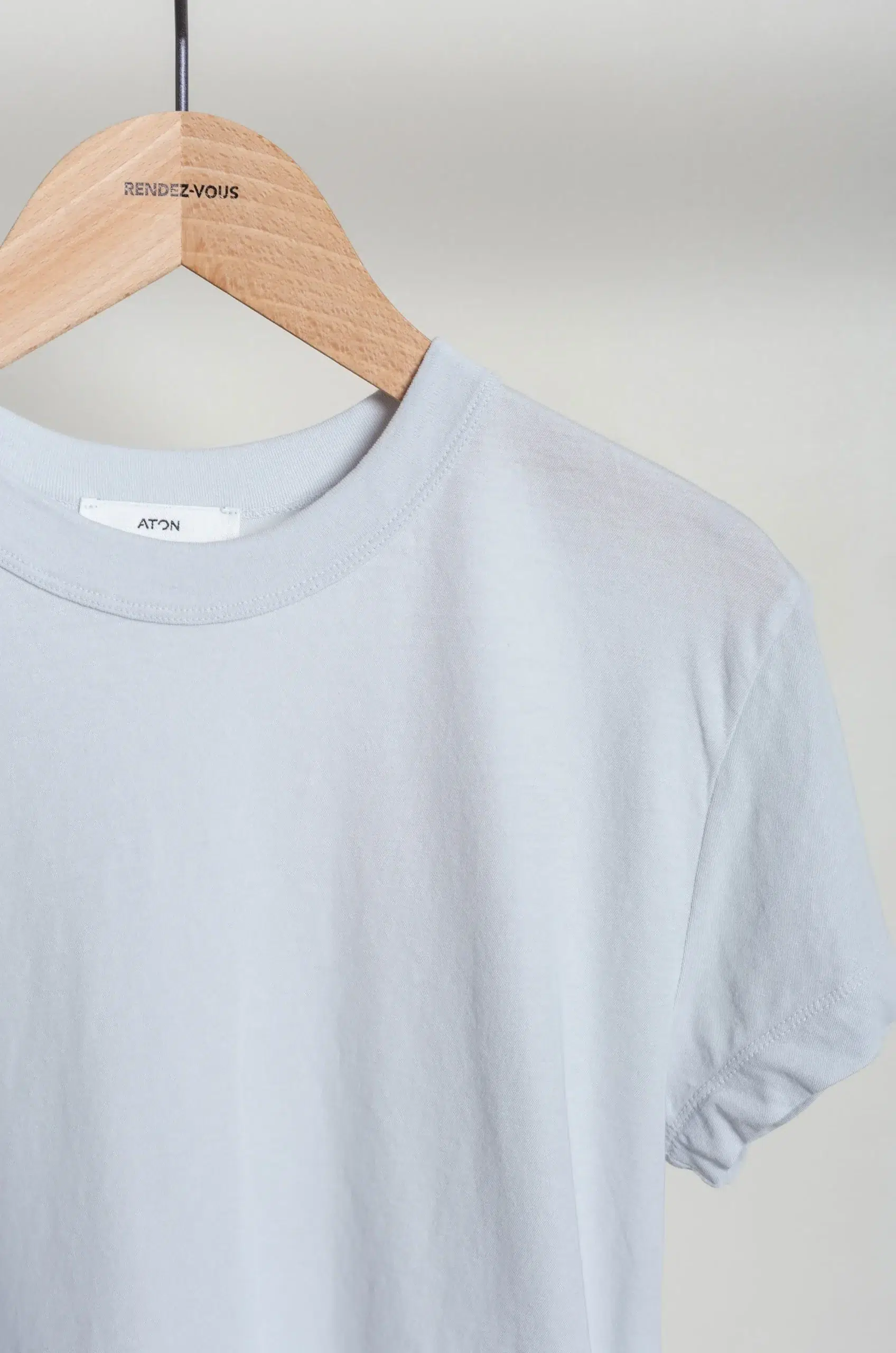 ATON - COMPACT T-SHIRT KKAGLM0402 - SAX