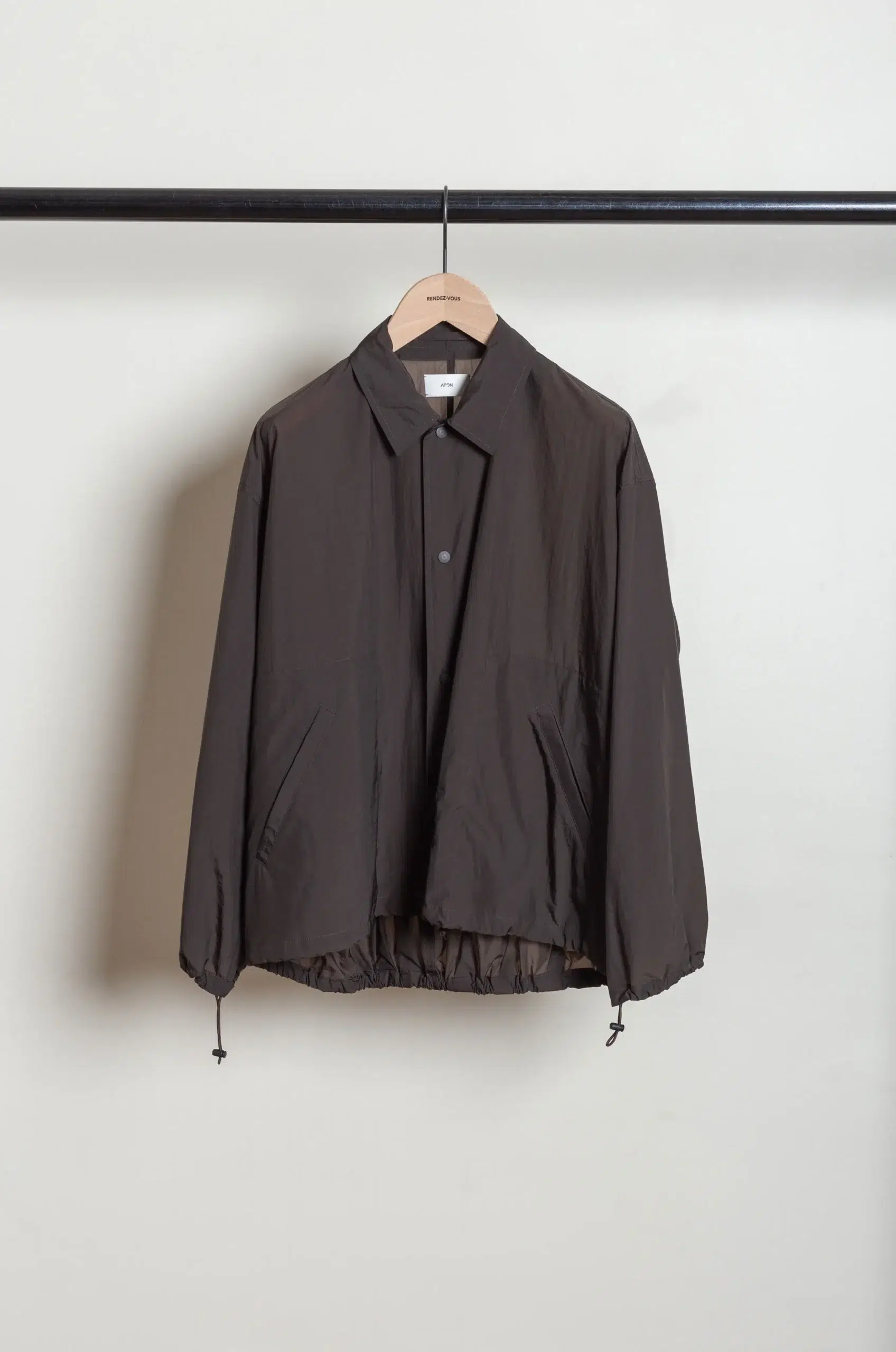 ATON - COACH JACKET JKAGLM0302 - BROWN