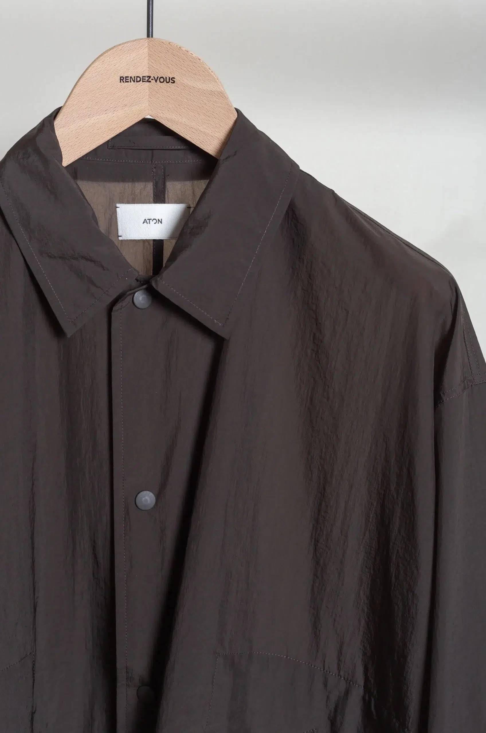 ATON - COACH JACKET JKAGLM0302 - BROWN