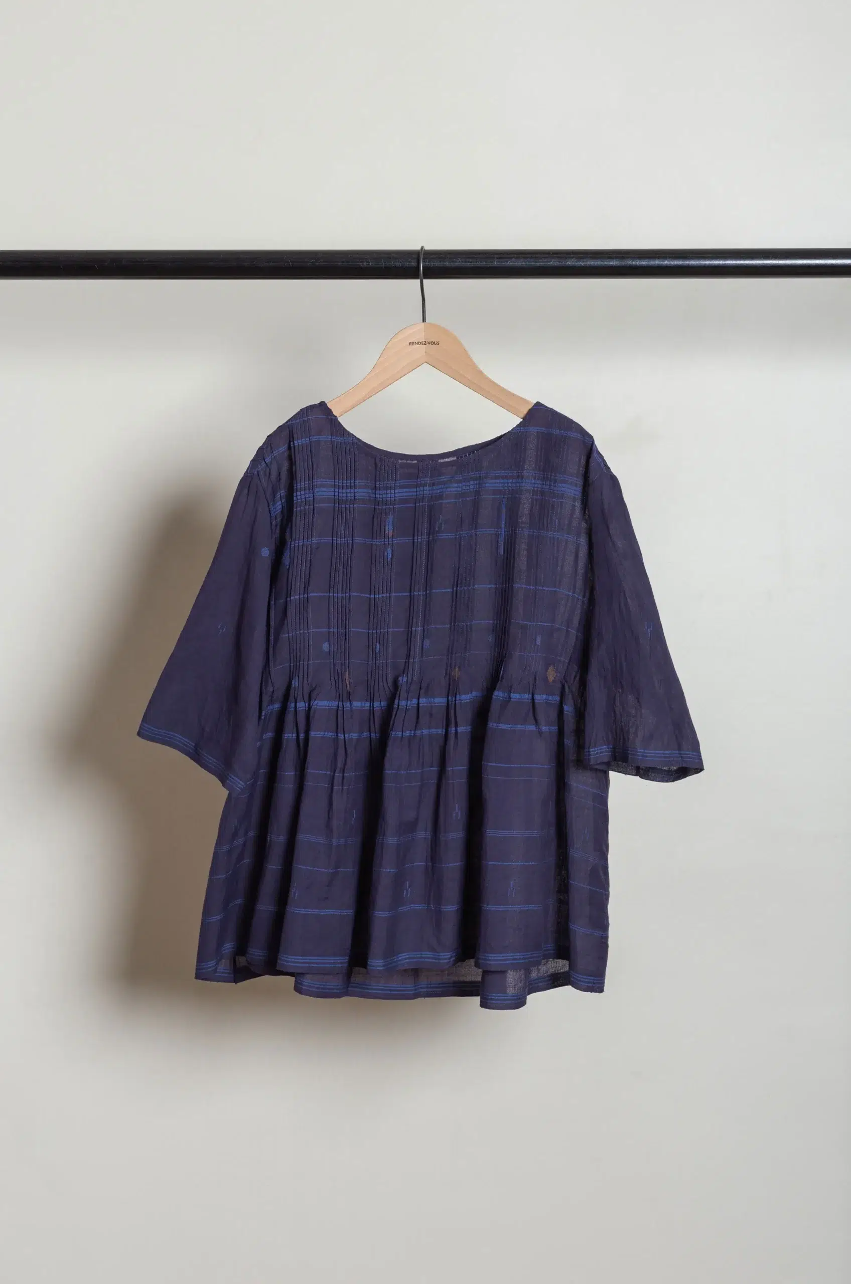 MAKU - HARUMI TOP GS2620 - BLUE CHECK