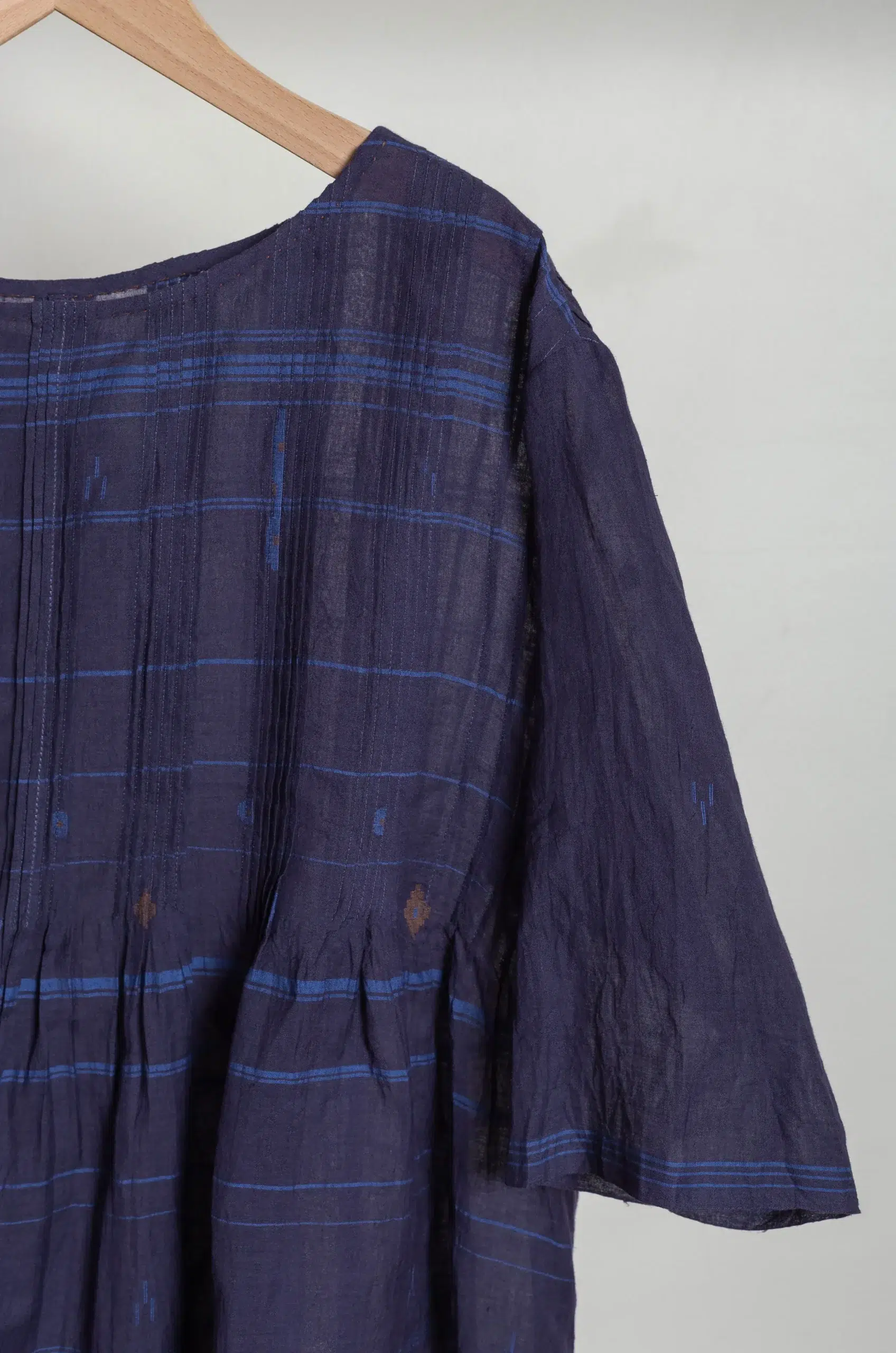 MAKU - HARUMI TOP GS2620 - BLUE CHECK
