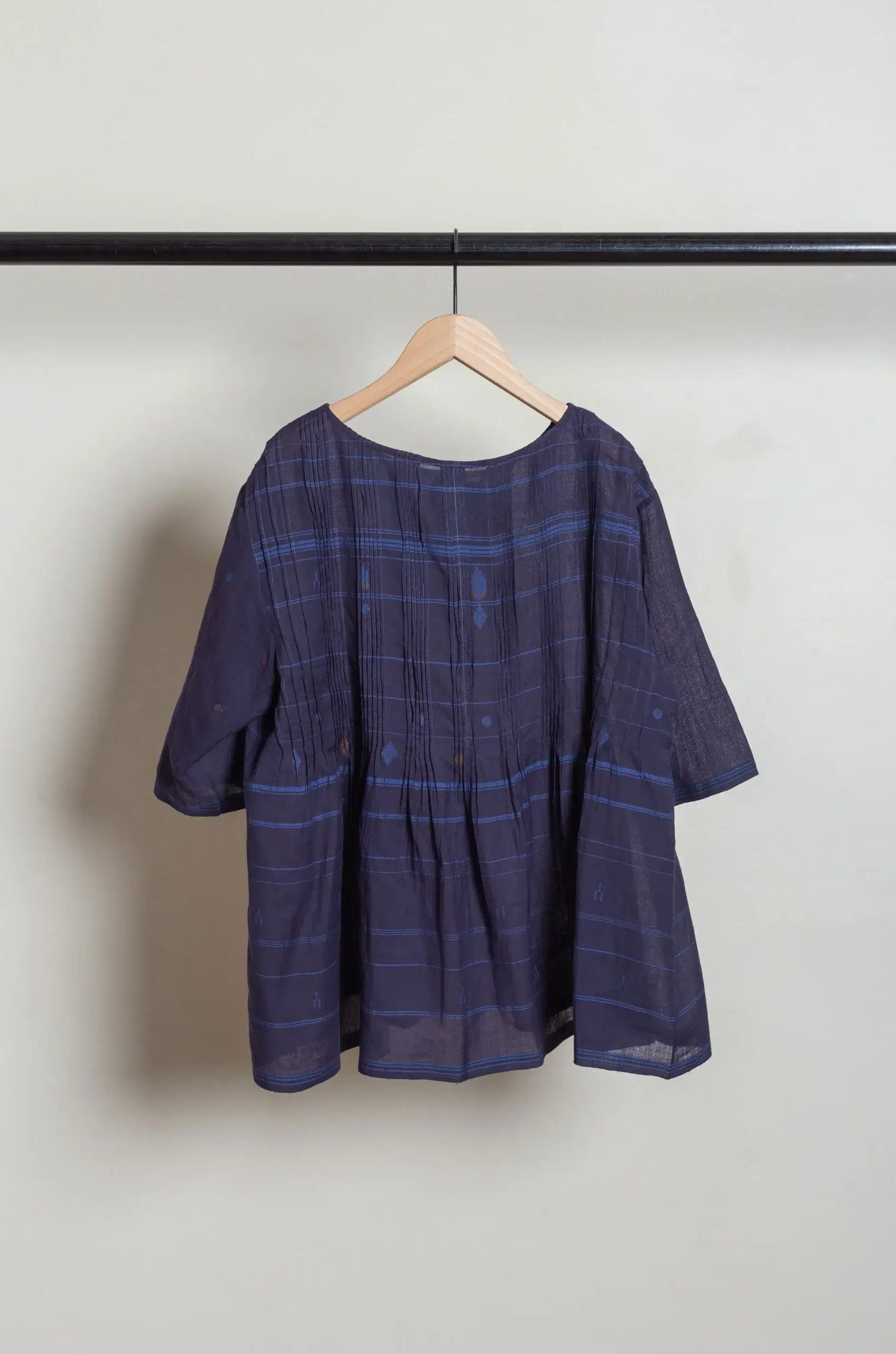 MAKU - HARUMI TOP GS2620 - BLUE CHECK