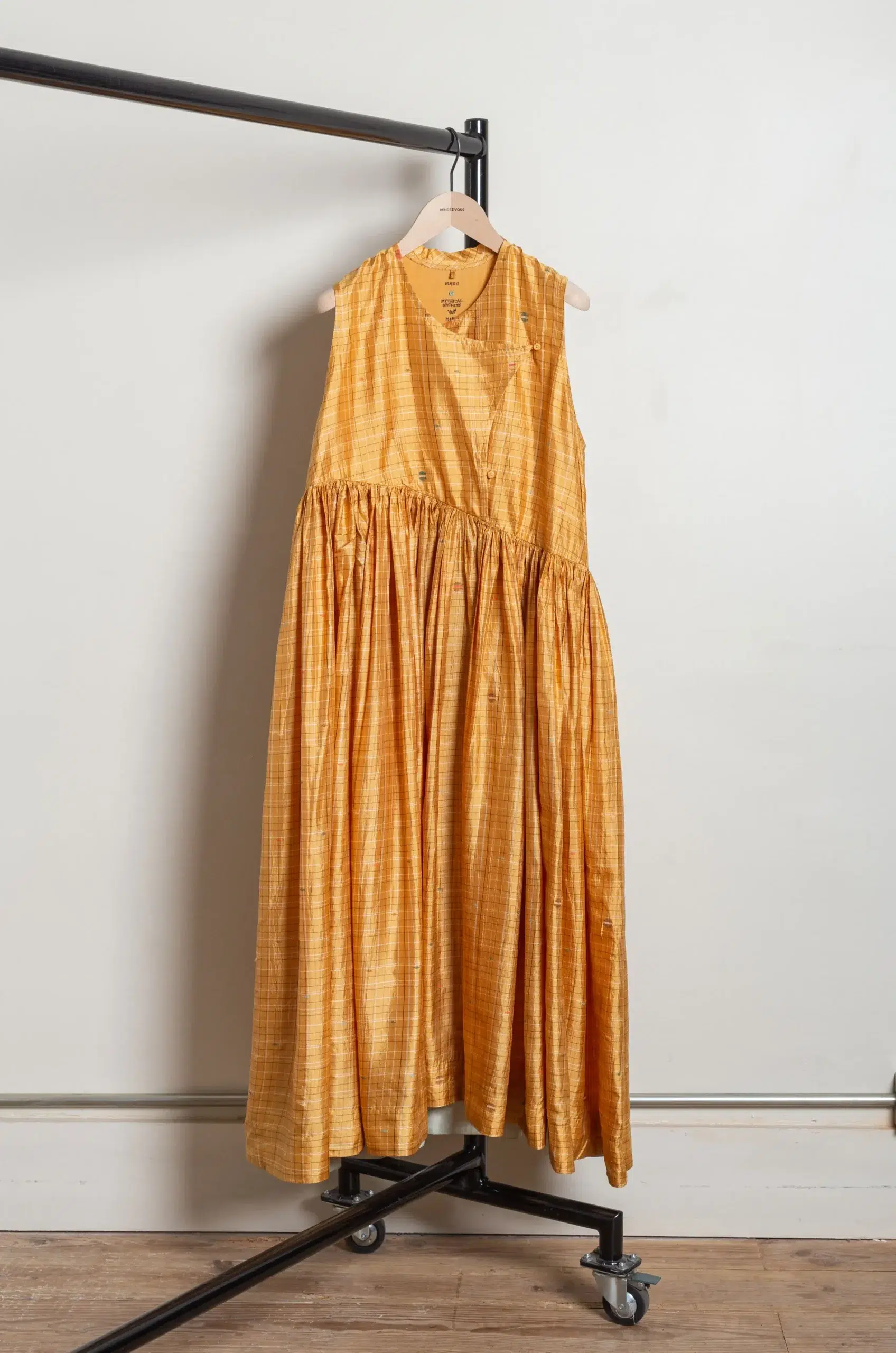 MAKU - MIRA DRESS GS2654 - MUSTARD CHECK