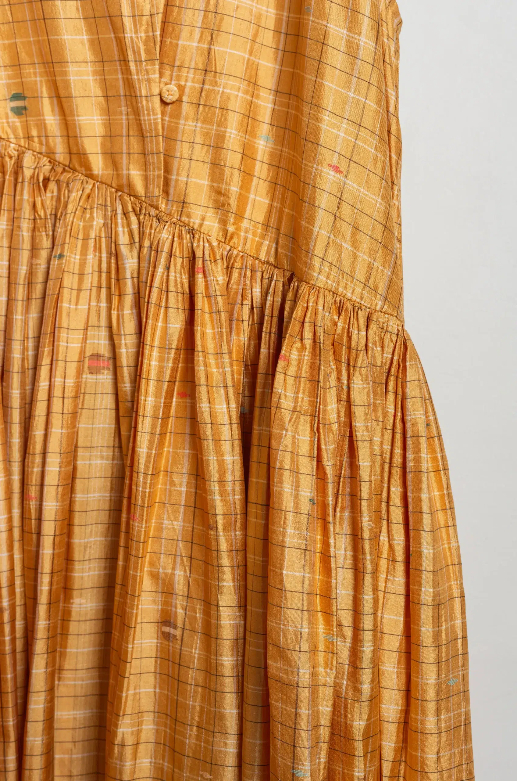 MAKU - MIRA DRESS GS2654 - MUSTARD CHECK