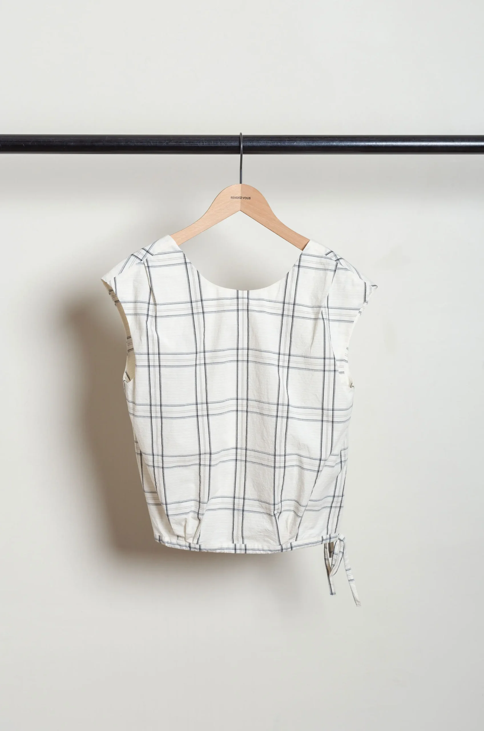 rue blanche - FRIFA FE4999 - ECRU/BLACK AND GREY CHECK