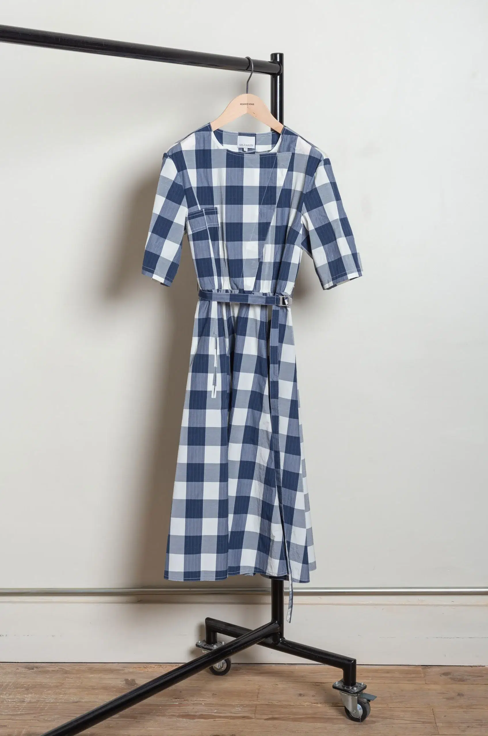 rue blanche - SOLAR FC4999 - ECRU/BLUE CHECK