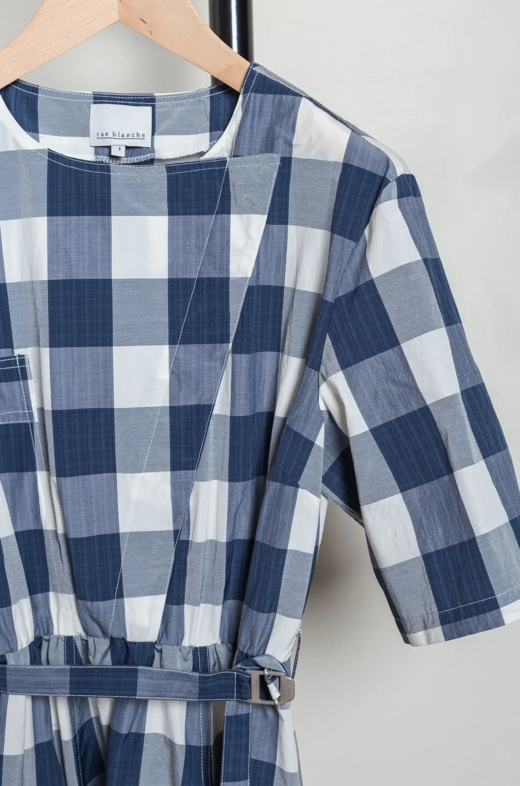 rue blanche - SOLAR FC4999 - ECRU/BLUE CHECK