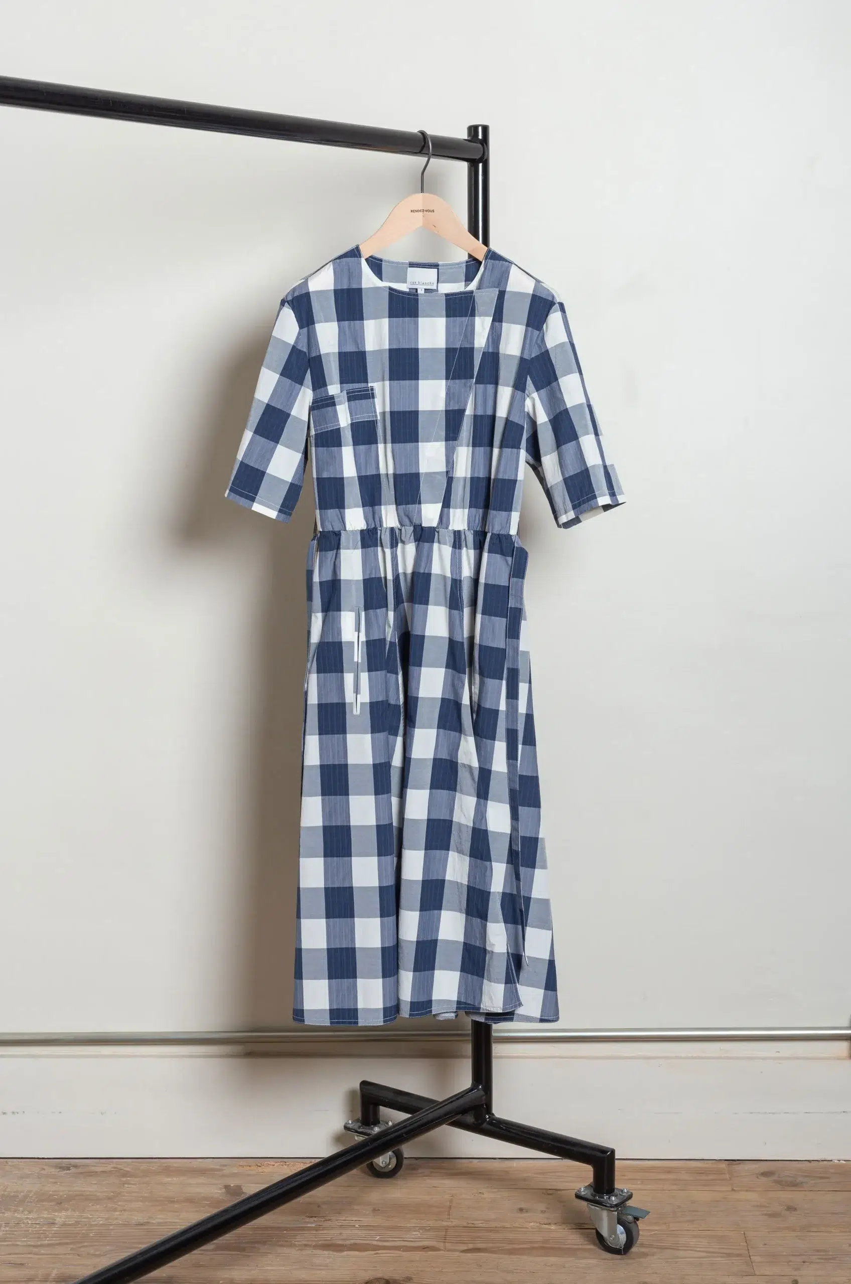 rue blanche - SOLAR FC4999 - ECRU/BLUE CHECK