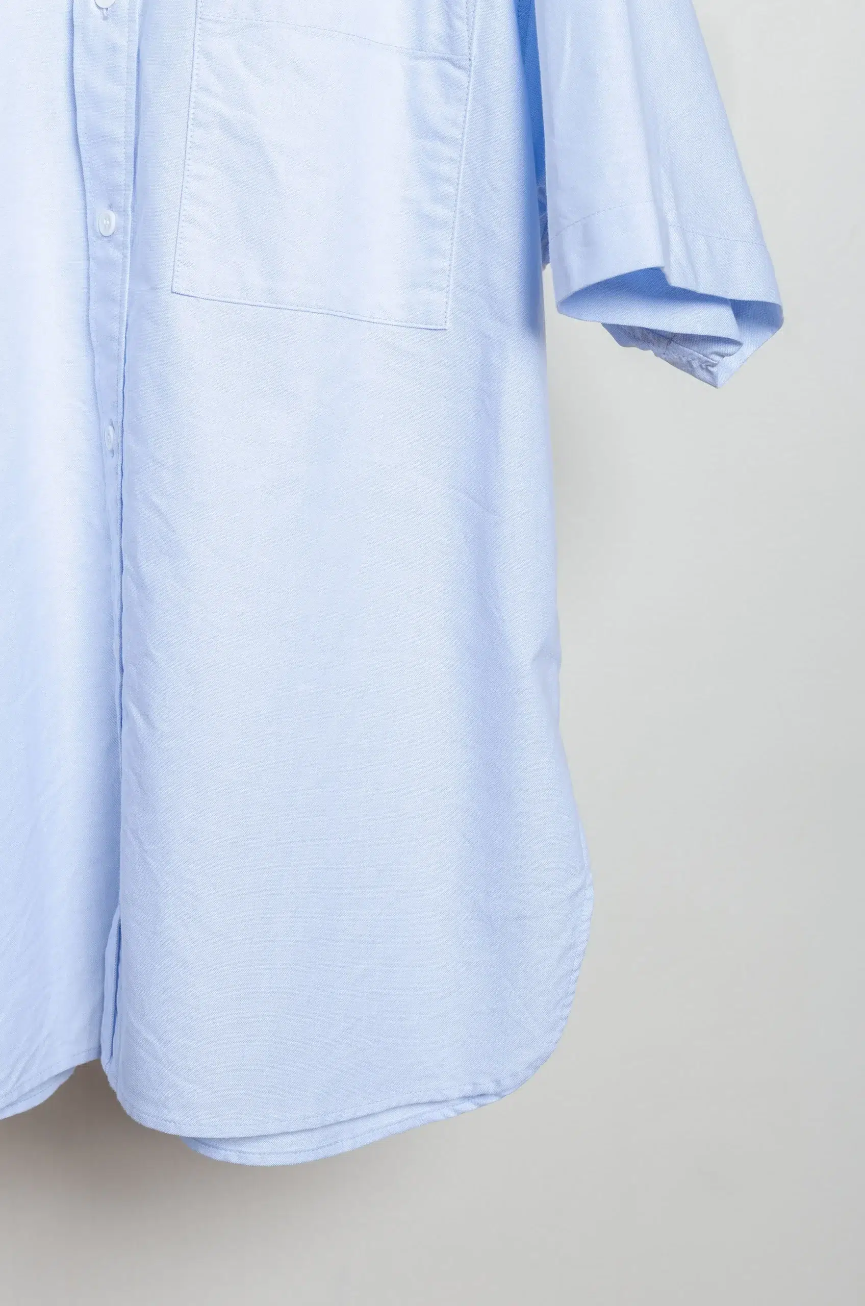 Toujours - Half Sleeve Baggy B.D. Shirt MM44CS02 - Saxe Blue