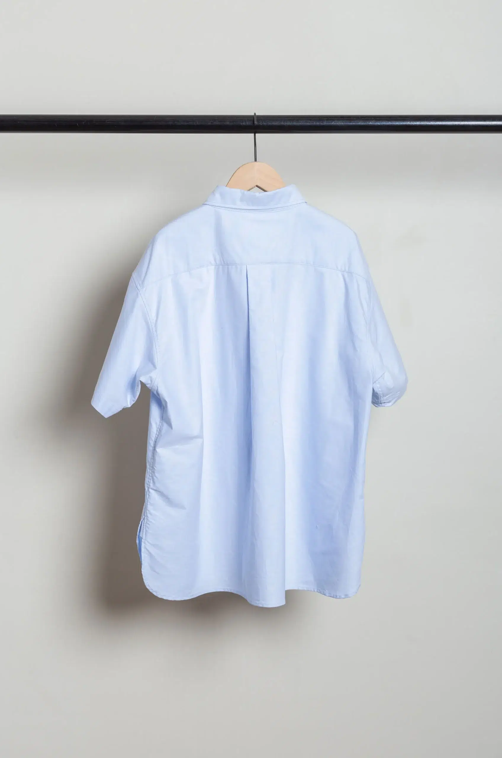Toujours - Half Sleeve Baggy B.D. Shirt MM44CS02 - Saxe Blue