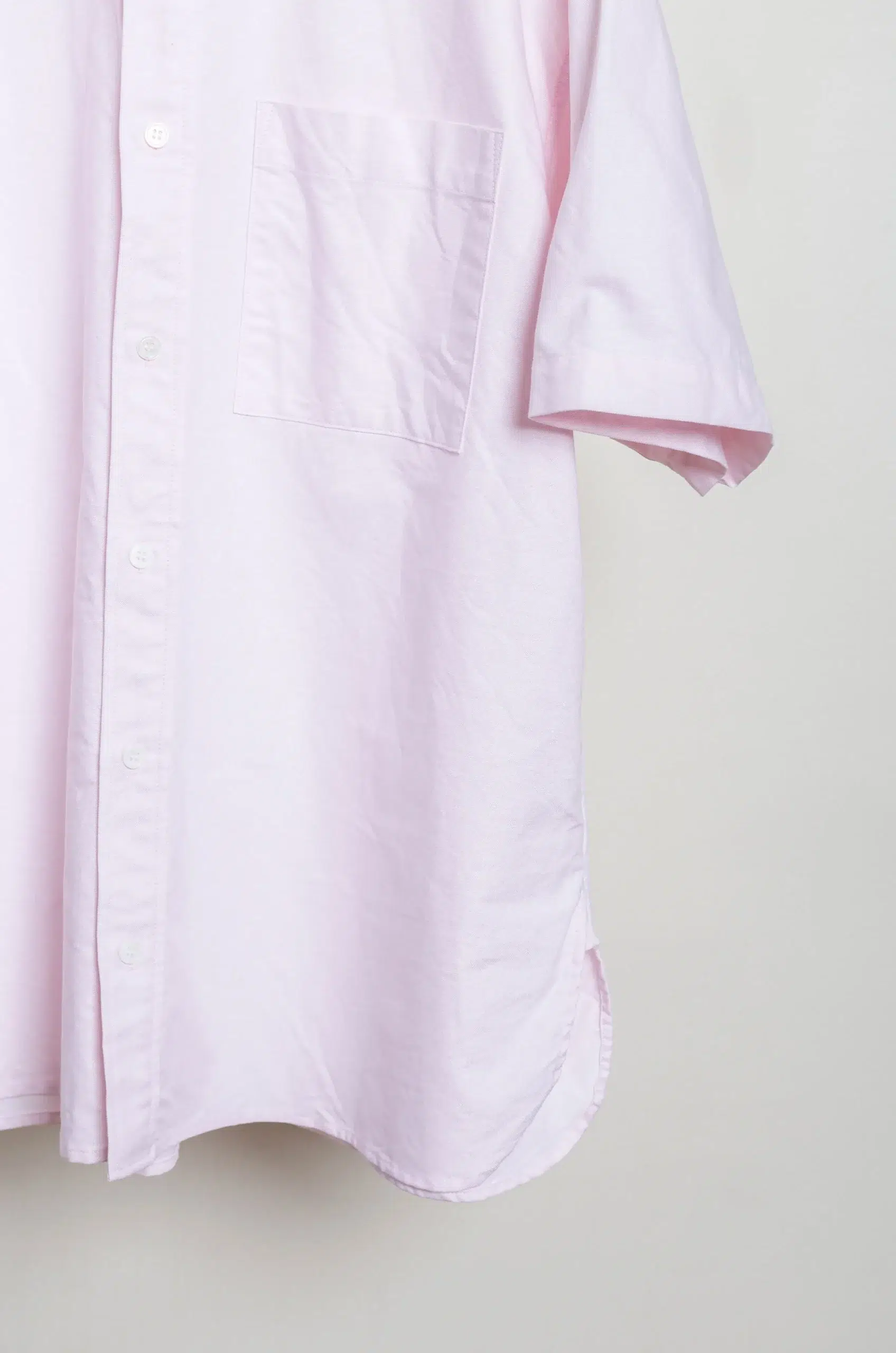 Toujours - Half Sleeve Baggy B.D. Shirt MM44CS02 - Shell Pink