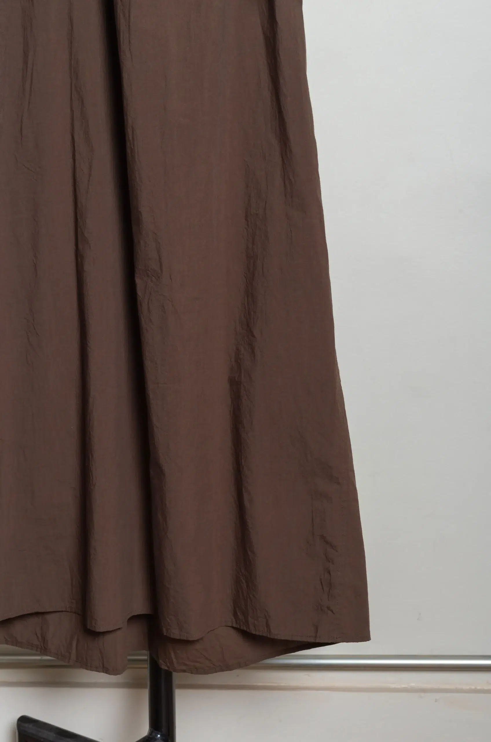 Toujours - Half Bishop Sleeve Pleated Shirt Dress MM44HD03 - Olive Brown