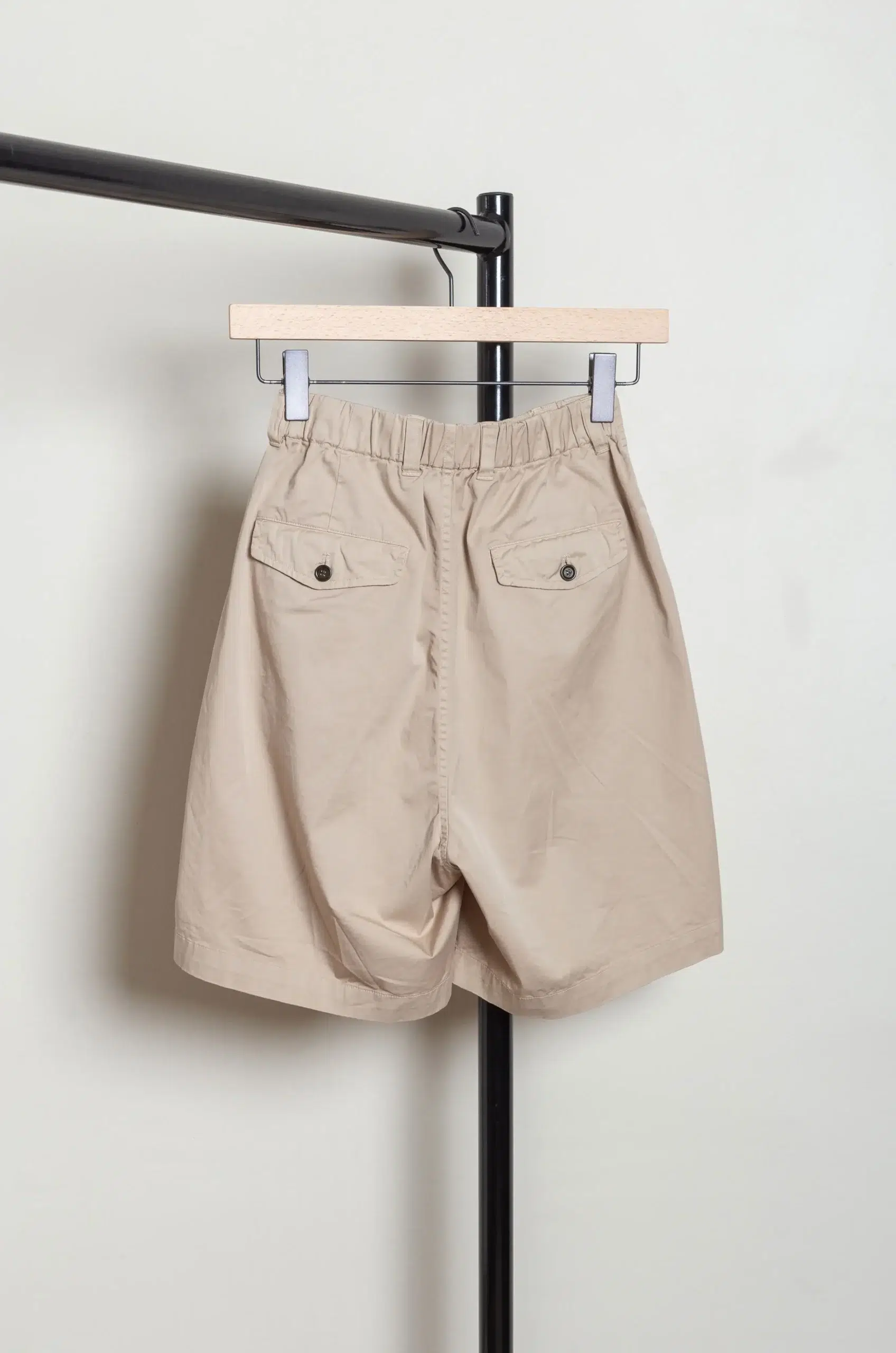 Toujours - 2 In-pleat Baggy Half Chinos - Sand