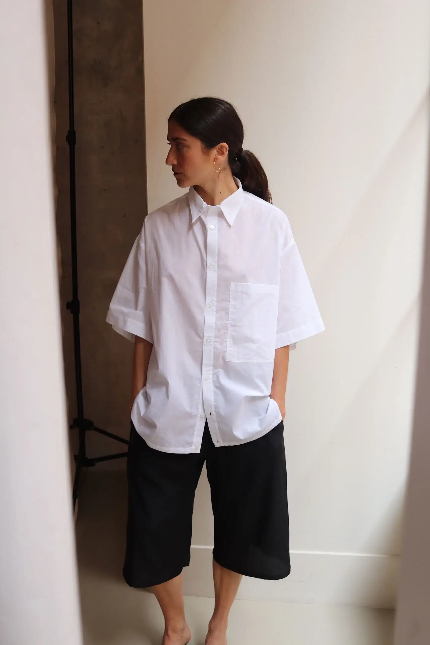 MONIQUEVANHEIST - SHIRT BIG DAD - WHITE