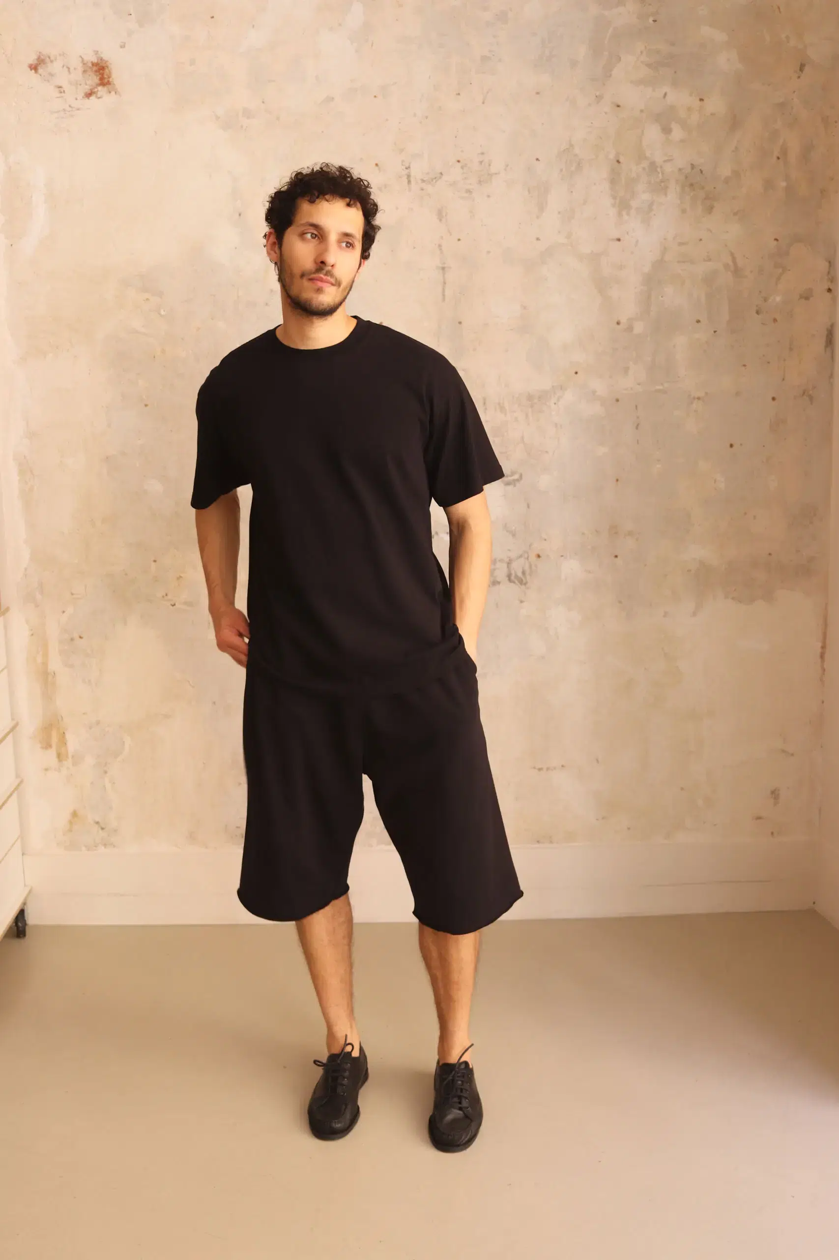 Comoli - Cotton Jersey Short-Sleeve T-Shirt D01-05014 - BLACK