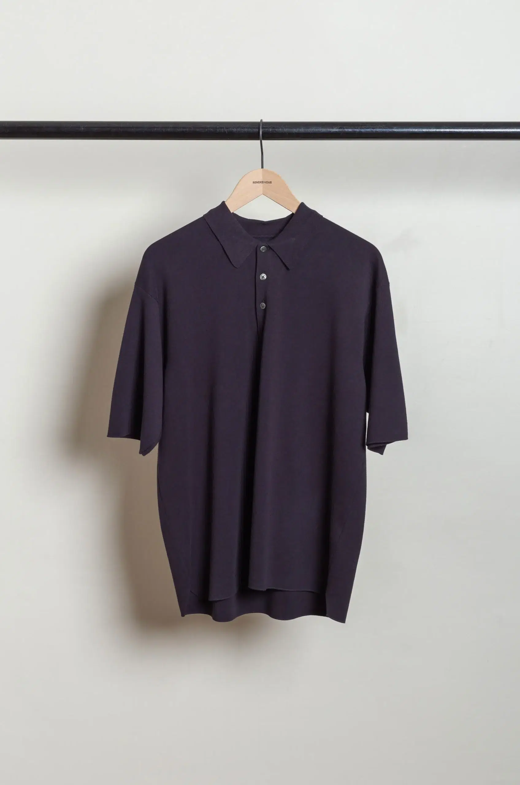 Batoner - 32G SMOOTH KNIT POLO S/S BN-SE-004 - BLACK