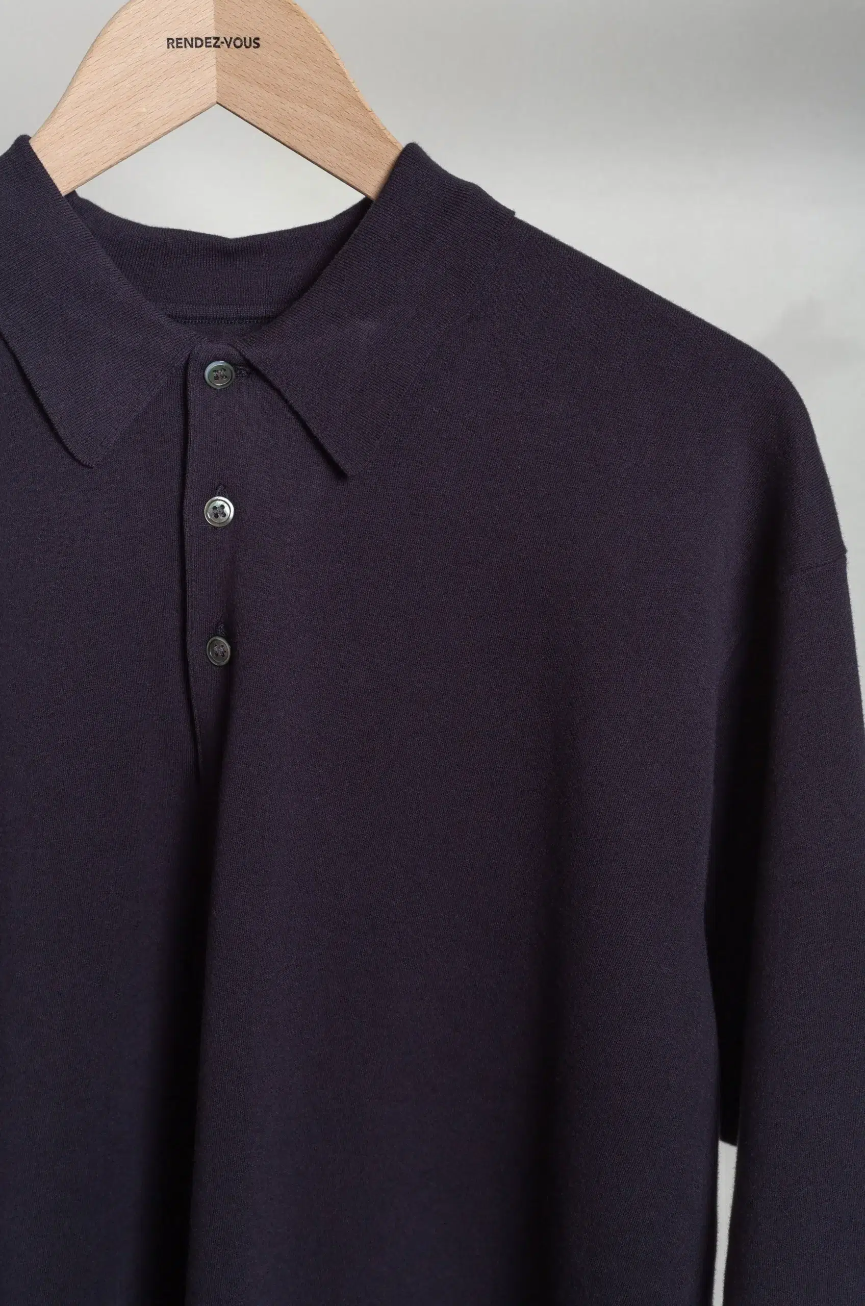 Batoner - 32G SMOOTH KNIT POLO S/S BN-SE-004 - BLACK
