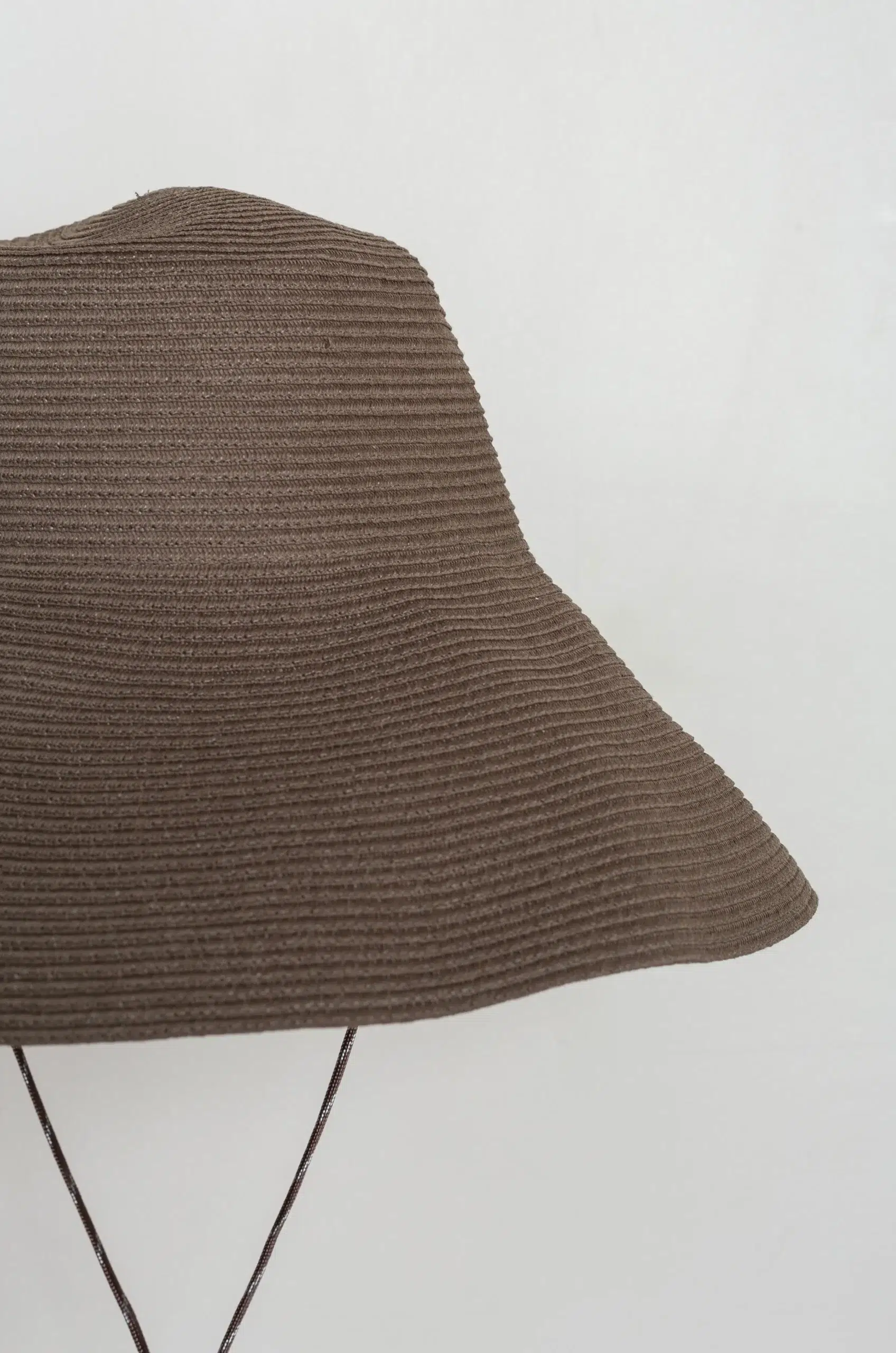 Câbleami - ORGANIC COTTON BRAID CAPELINE WIDE BRIM - OLIVE
