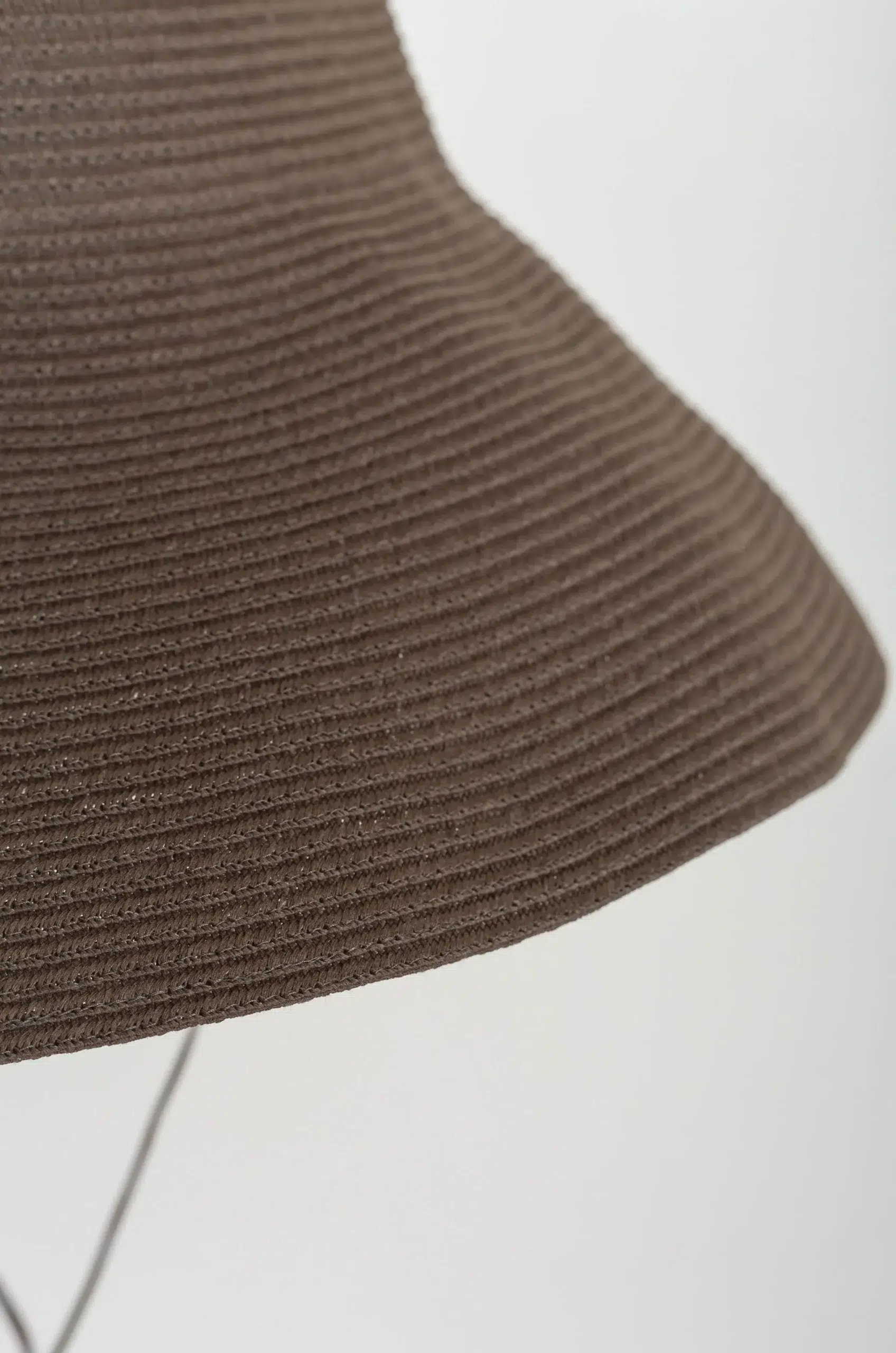 Câbleami - ORGANIC COTTON BRAID CAPELINE WIDE BRIM - OLIVE