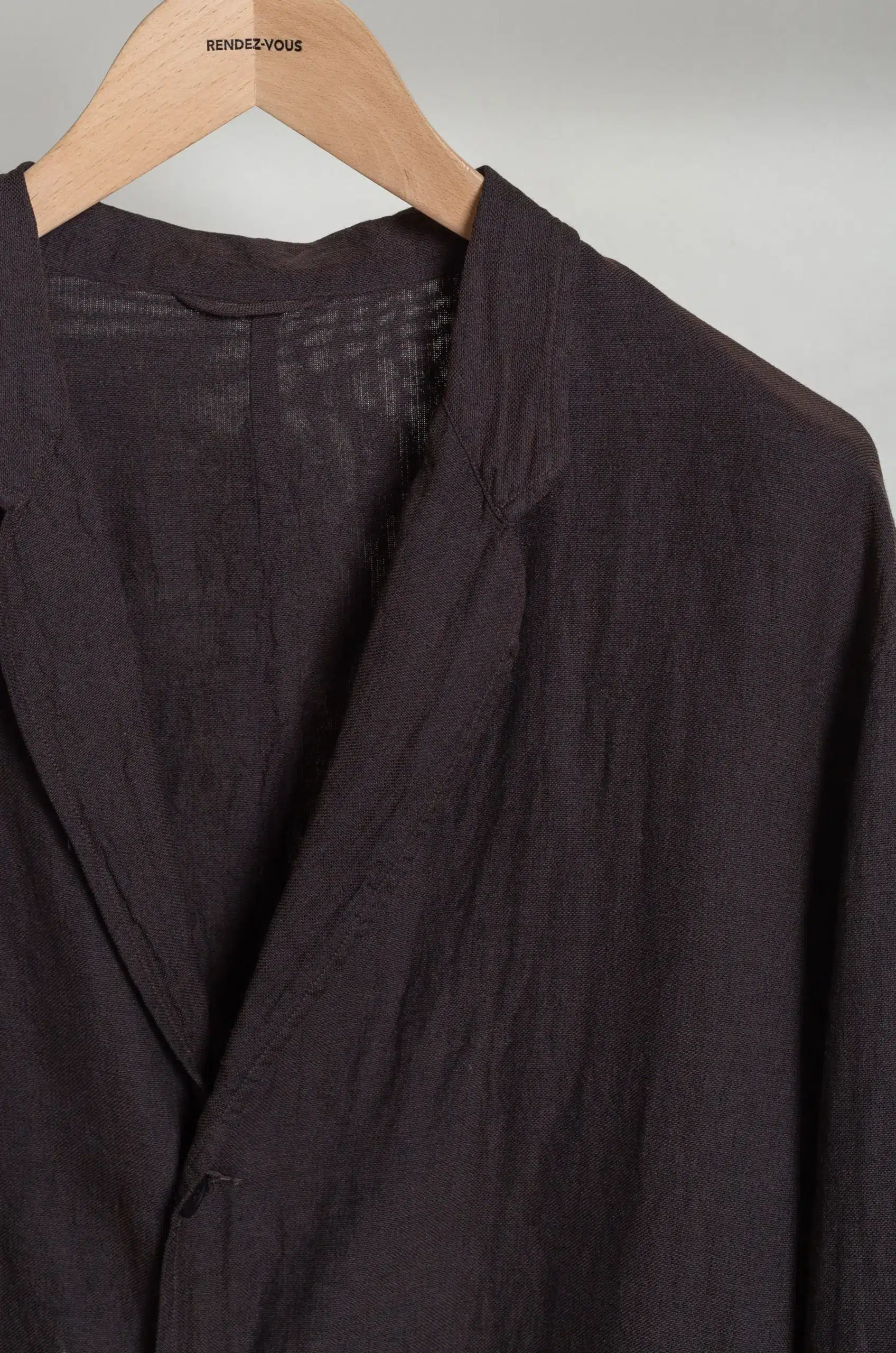 Comoli - Silk Cotton Jacket D01-01022 - BROWN