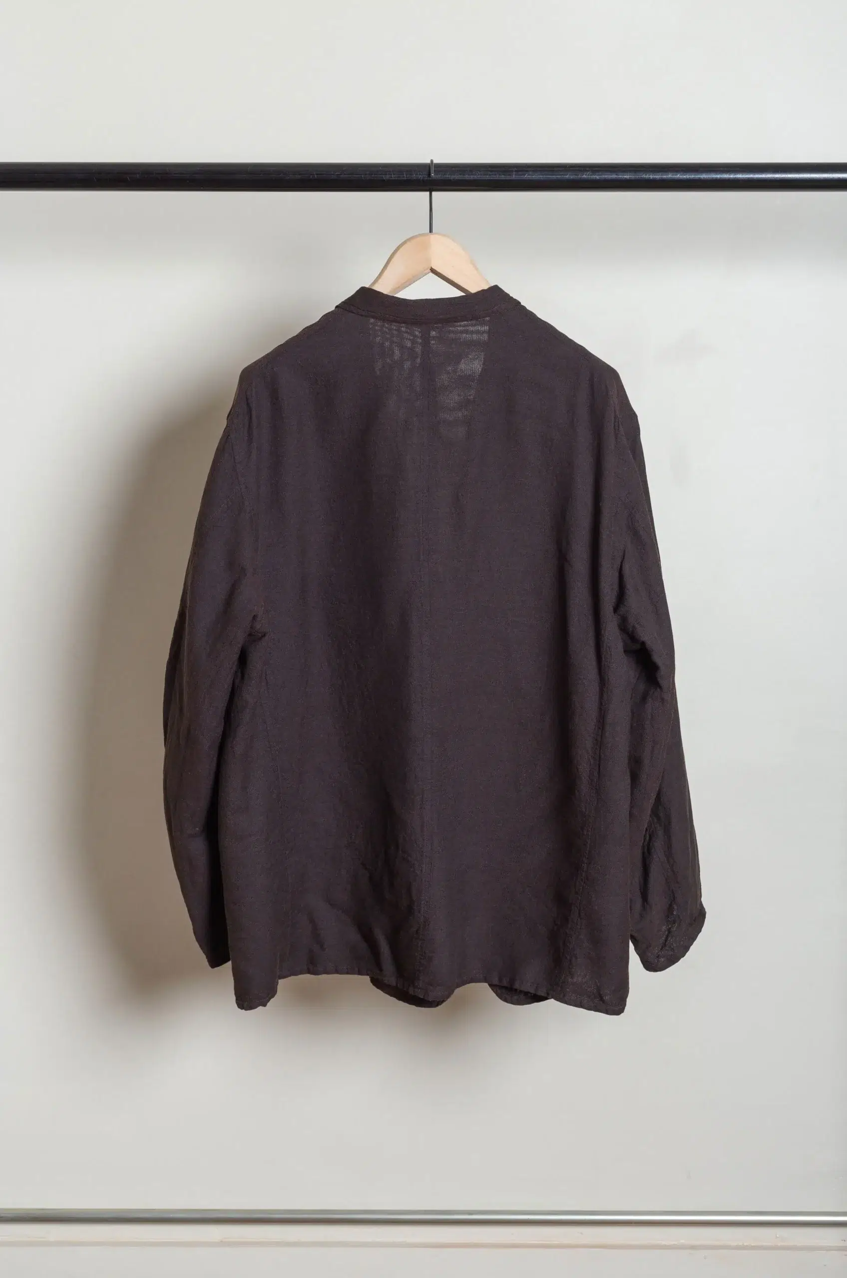 Comoli - Silk Cotton Jacket D01-01022 - BROWN