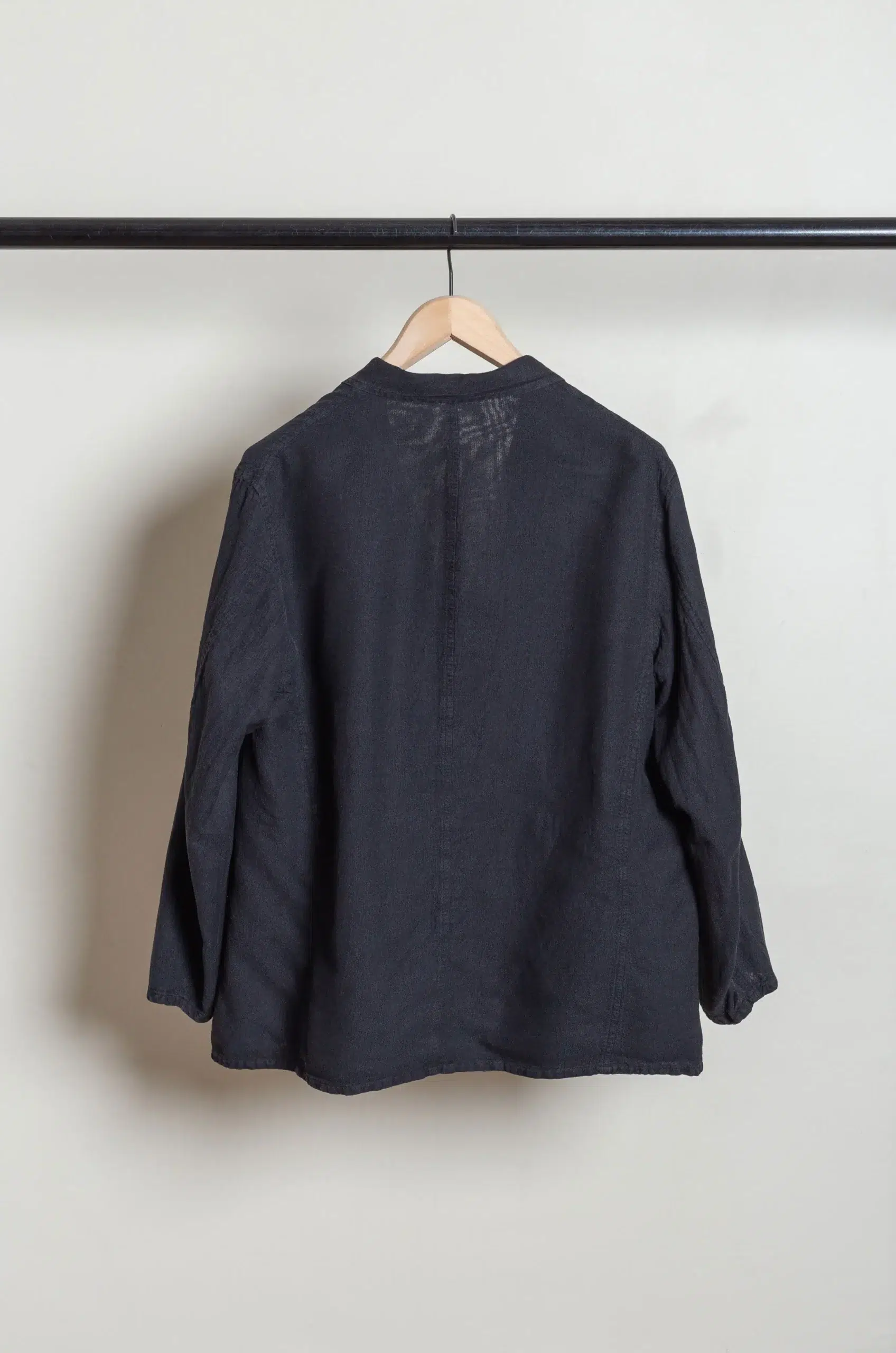 Comoli - Silk Cotton Jacket D01-01022 - FADE BLACK