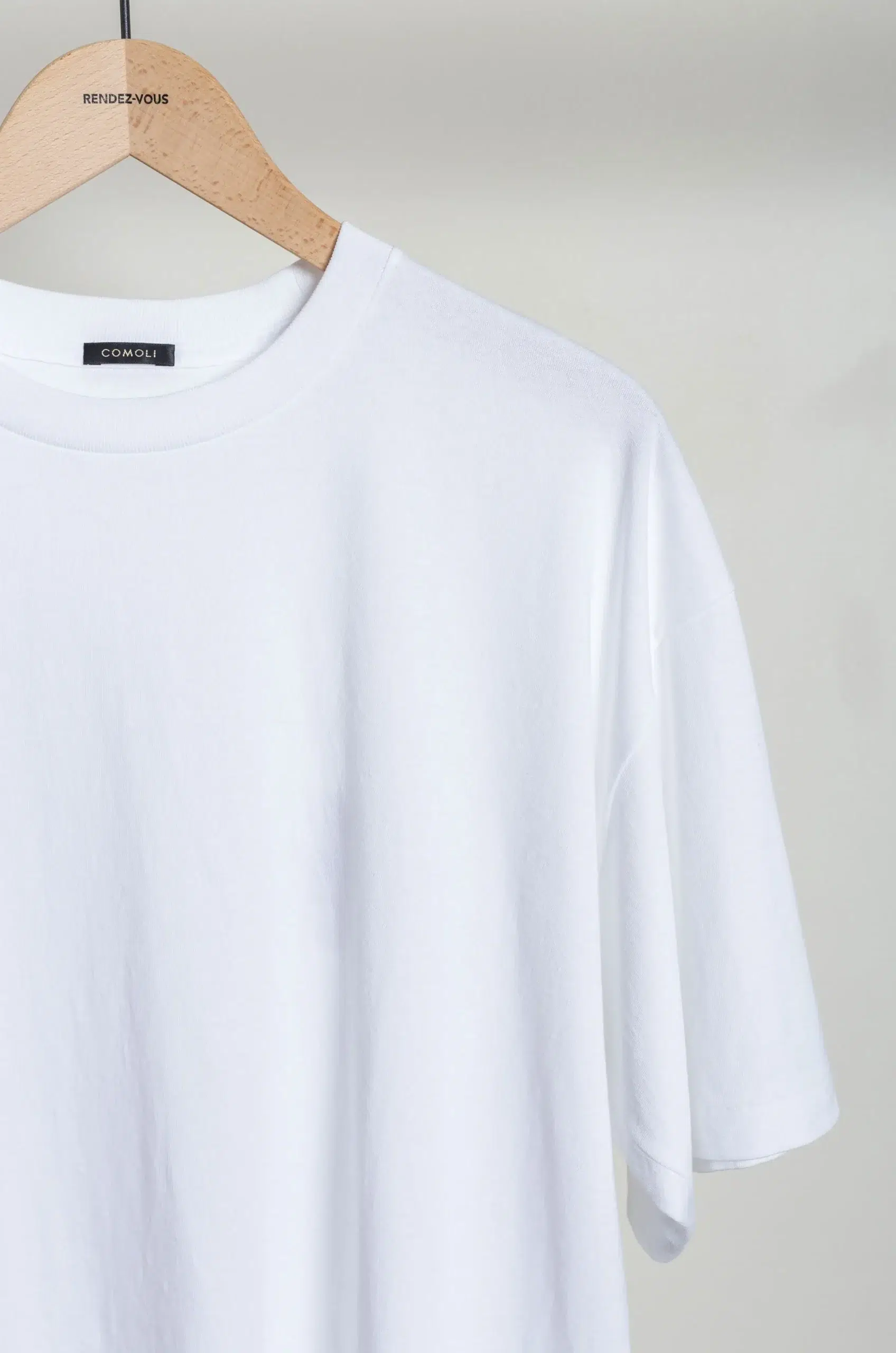 Comoli - Cotton Jersey Short-Sleeve T-Shirt D01-05014 - WHITE