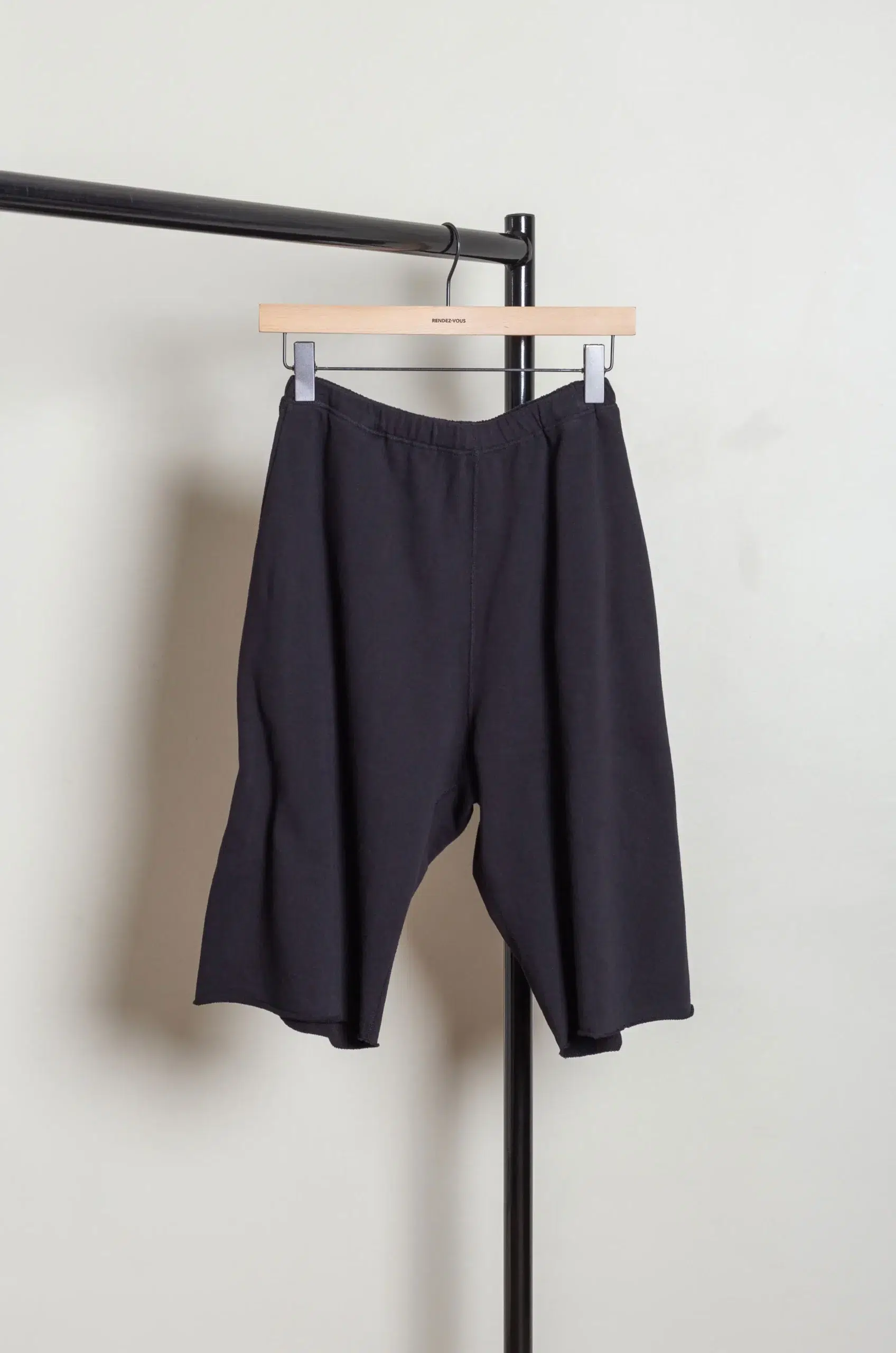 Comoli - LW Cotton Fleece Shorts D01-05020 - BLACK