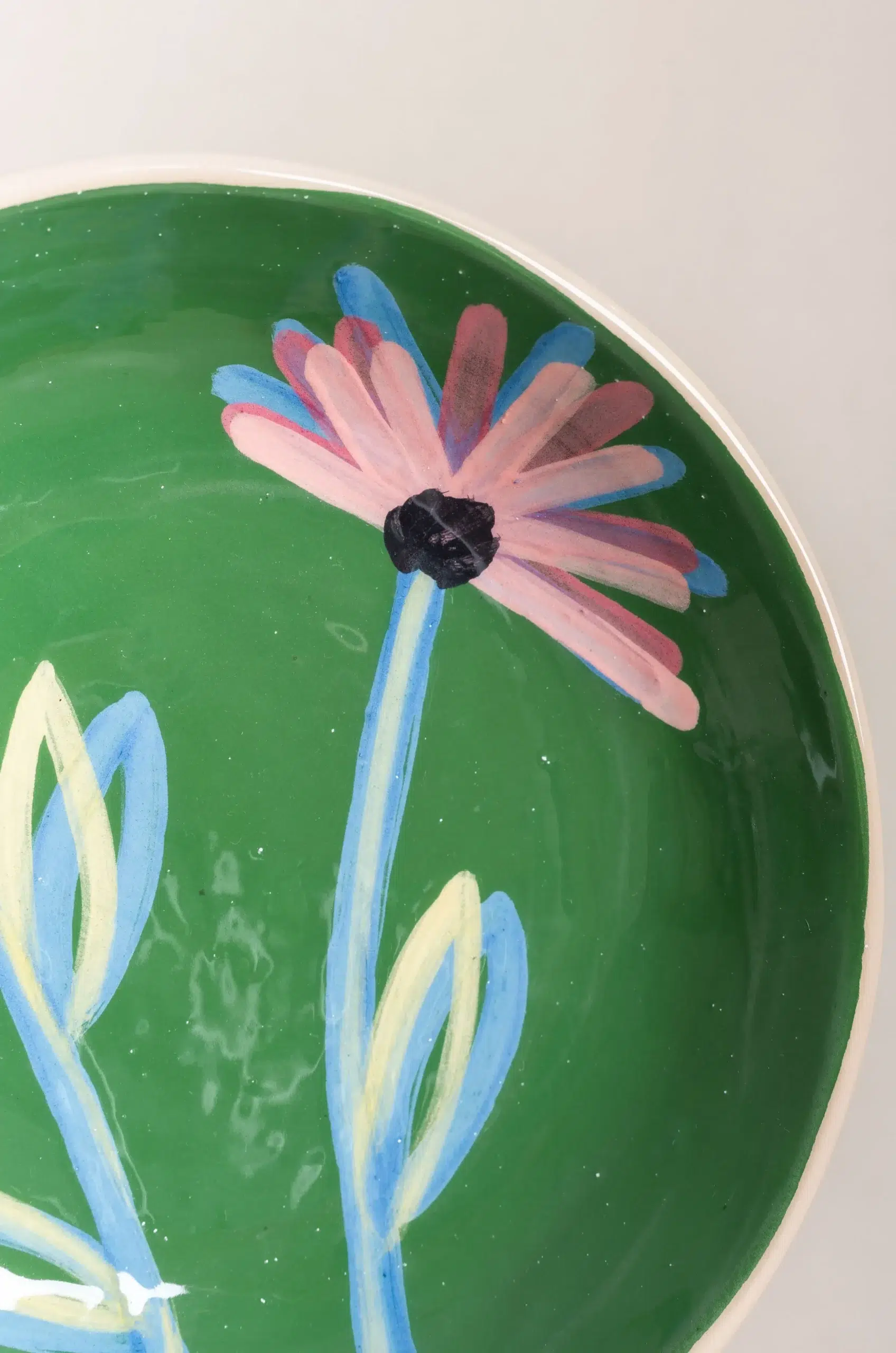 HOMERE - ASSIETTE CREUSE LOULOUDIA - VERT