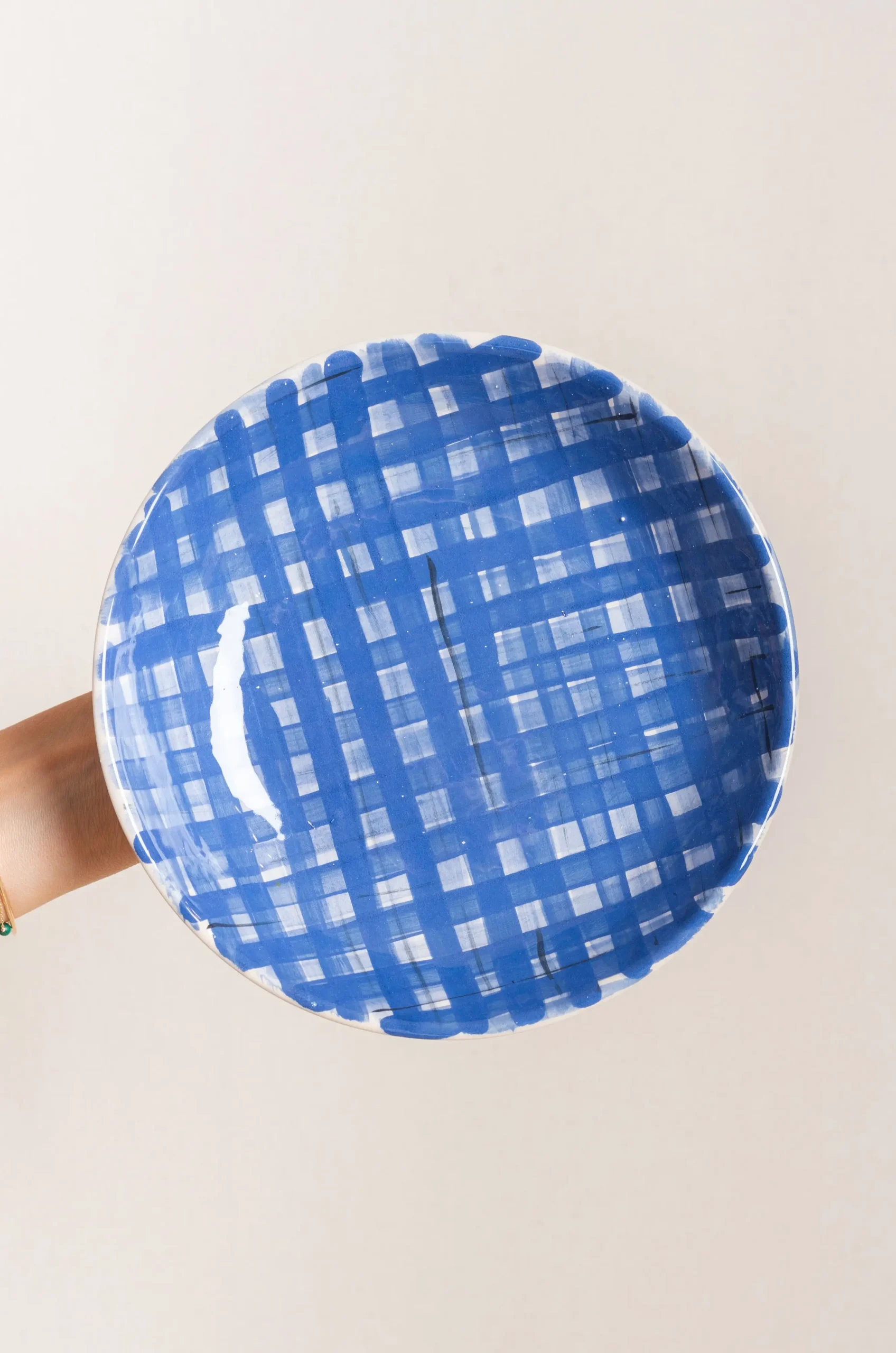 HOMERE - ASSIETTE CREUSE ODIKOS - BLEU