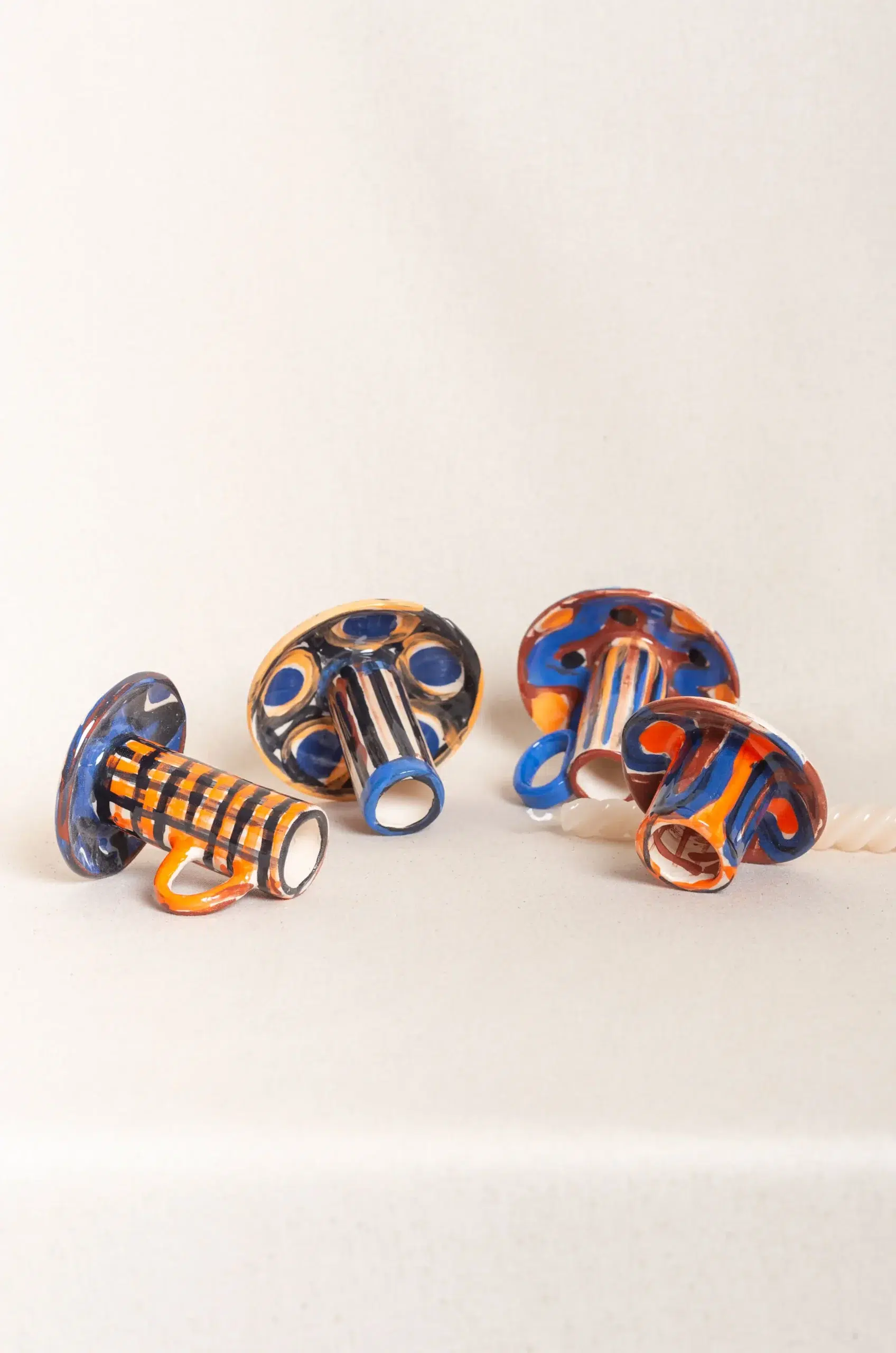 HOMERE - LOT DE 3 BOUGEOIRS