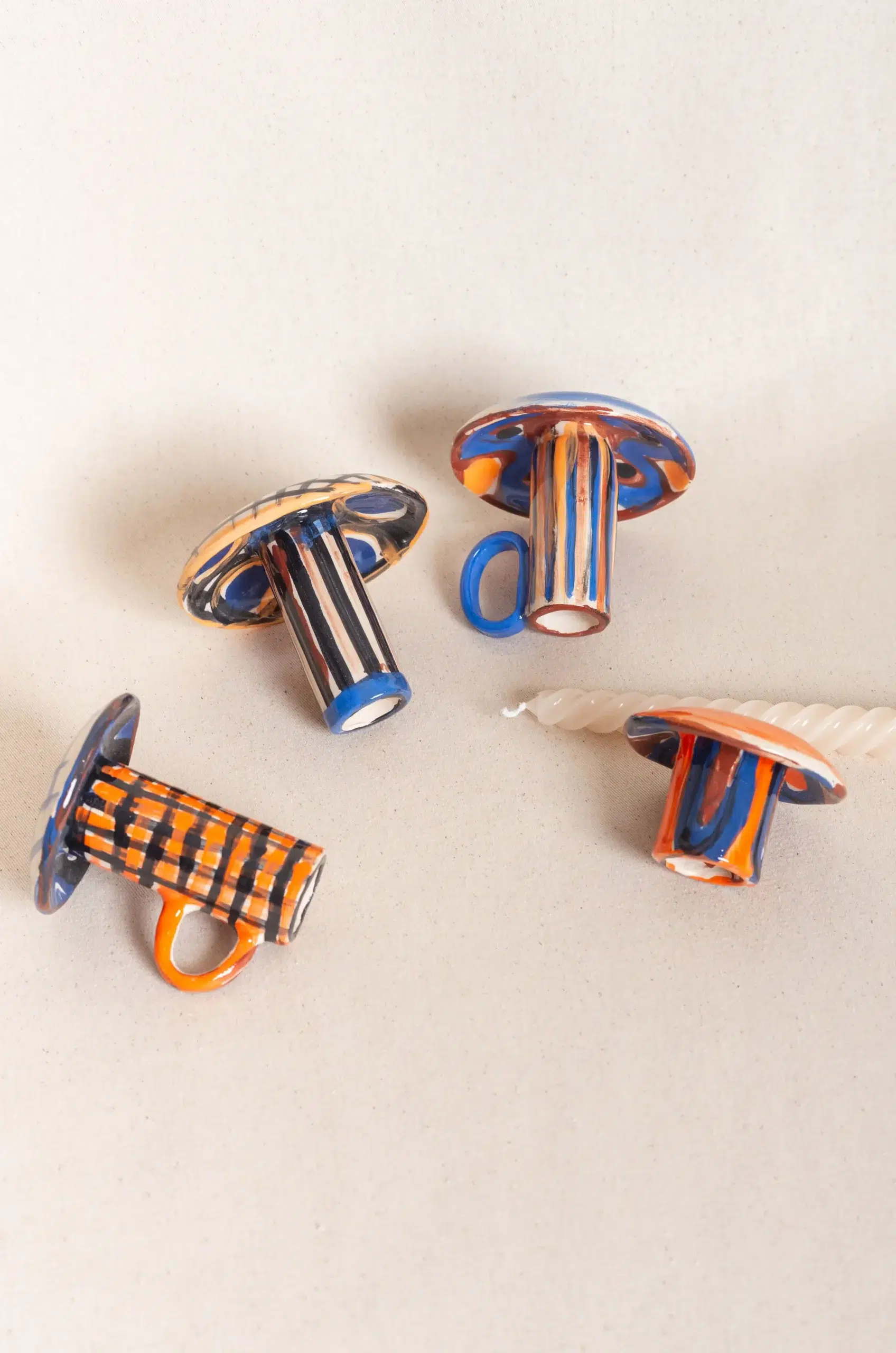 HOMERE - LOT DE 3 BOUGEOIRS