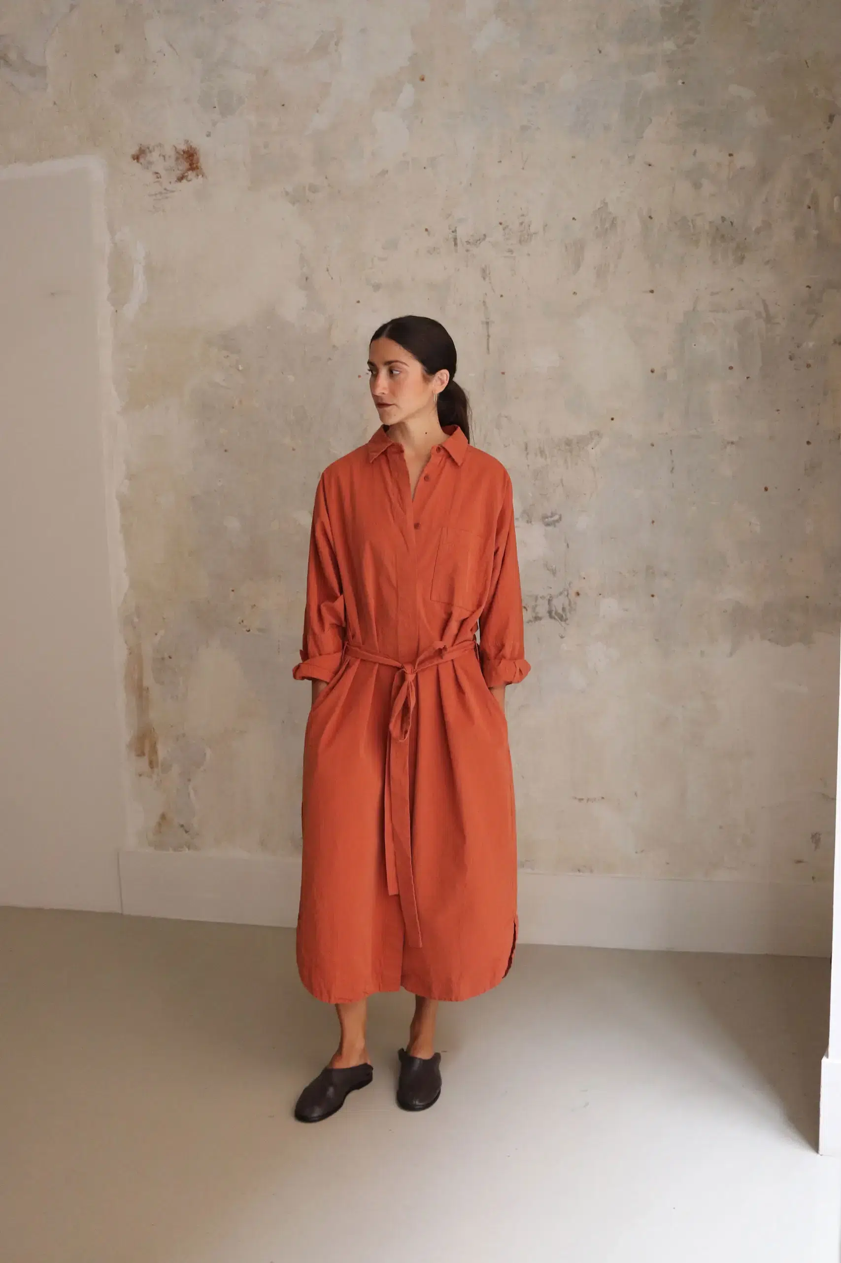 Casey Casey - WAGA LS DRESS 27FR606 - BRICK