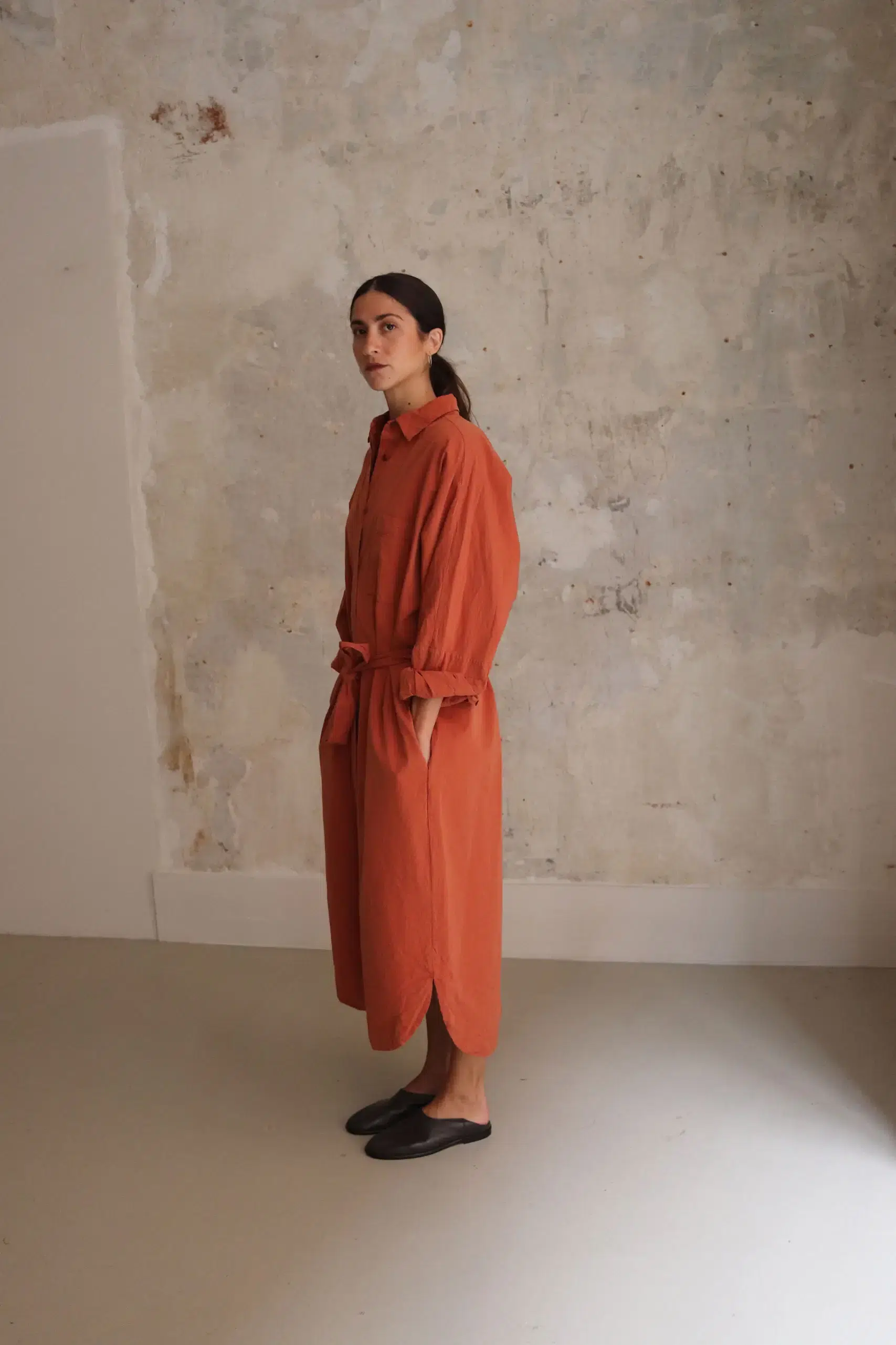 Casey Casey - WAGA LS DRESS 27FR606 - BRICK