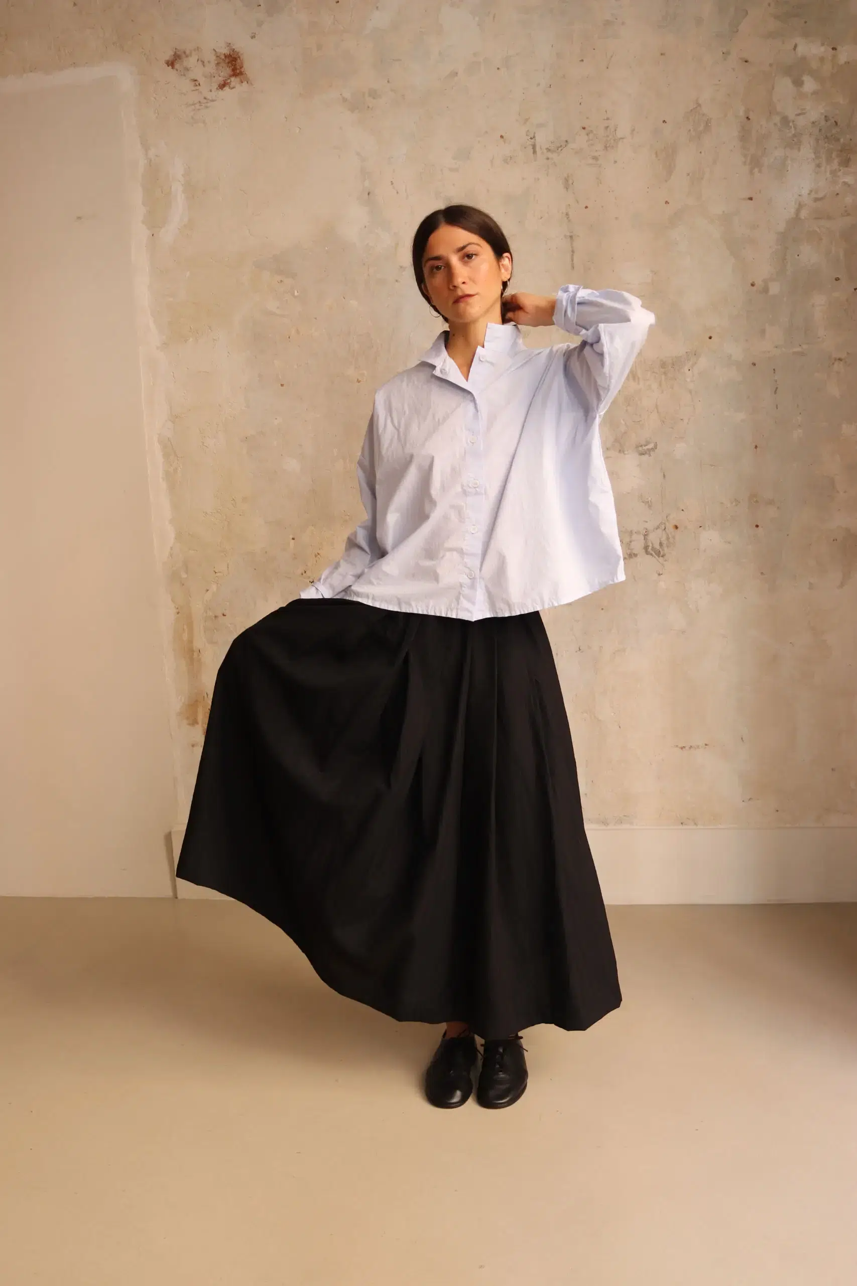 Bergfabel - MATILDE SKIRT BFWSK179/ 505 - BLACK STRIPE