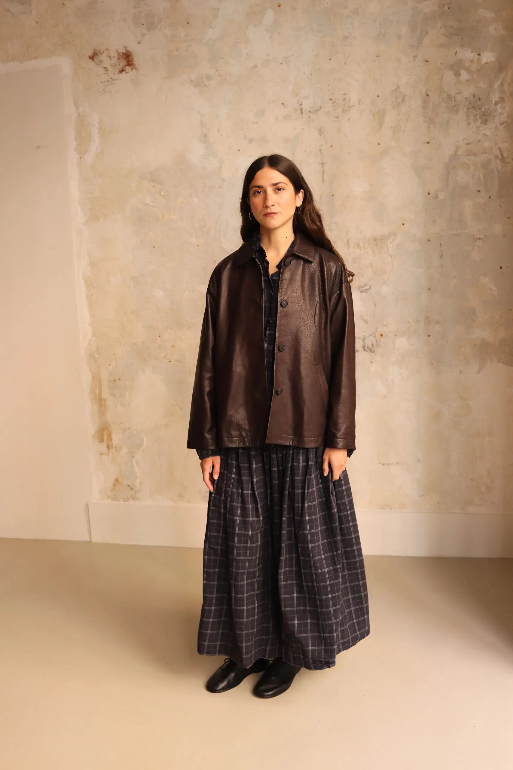 Bergfabel - LEATHER ULI JACKET BFWMJ211/ M02 - BROWN