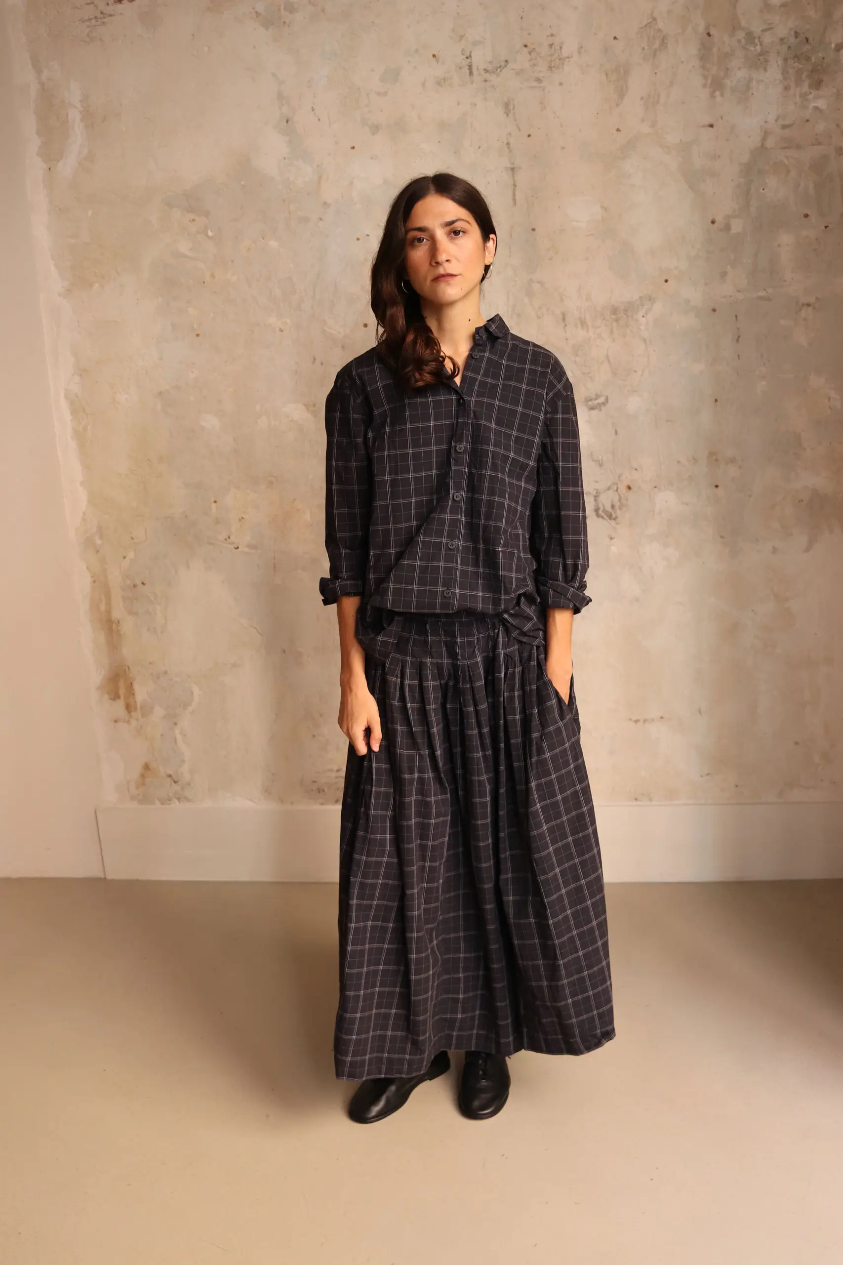 Bergfabel - LOOSE TYROL SHIRT BFWSH91/ K168 - WINDOW CHECK