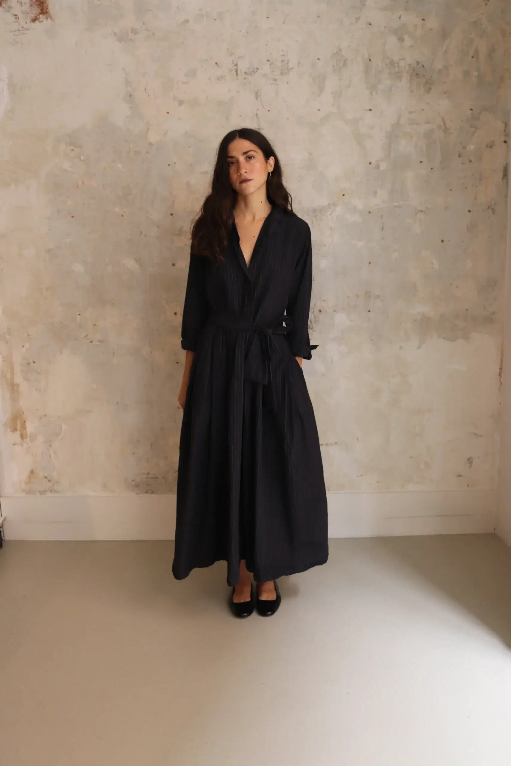 Bergfabel - MINA DRESS BFWSK282/ K165 - BLACK STRIPE