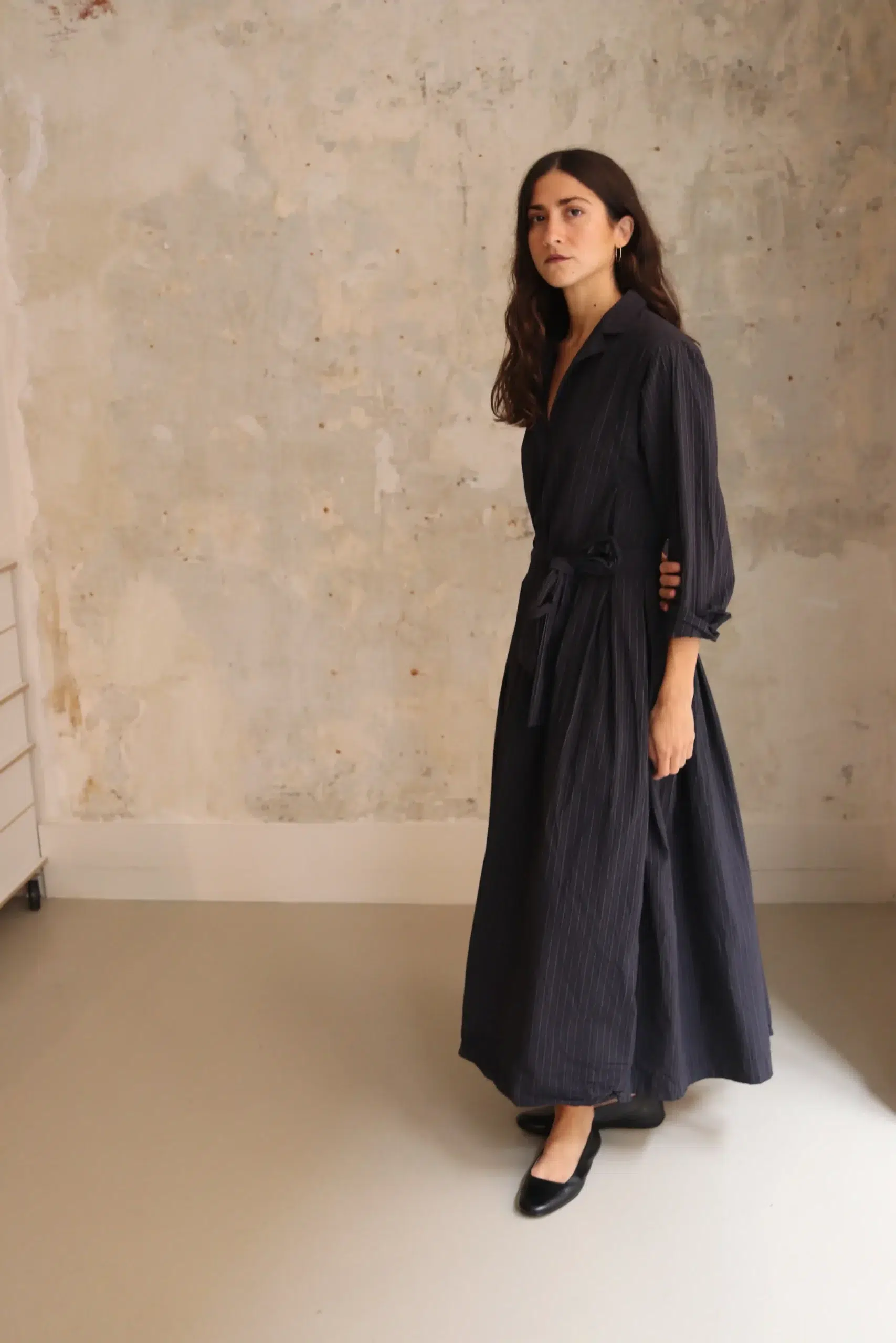 Bergfabel - MINA DRESS BFWSK282/ K165 - BLACK STRIPE