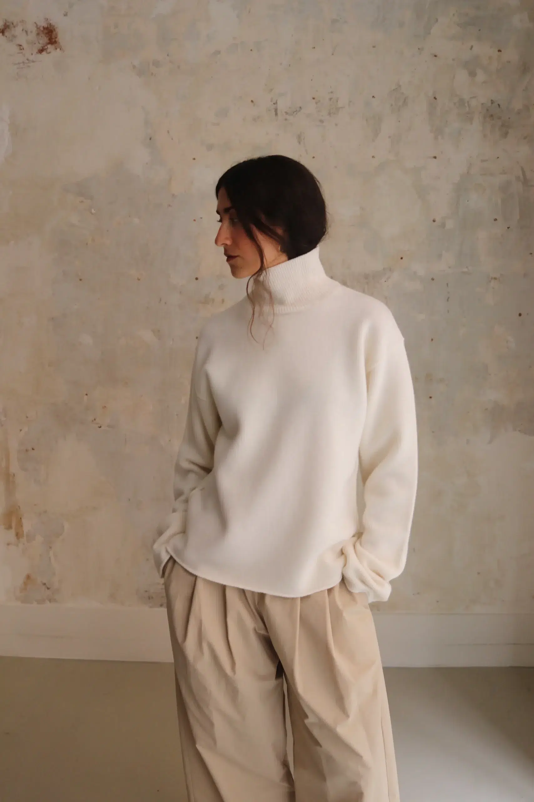 Sofie D'Hoore - MOUNTAIN Pullover C-Neck Long Sleeves - WHITE