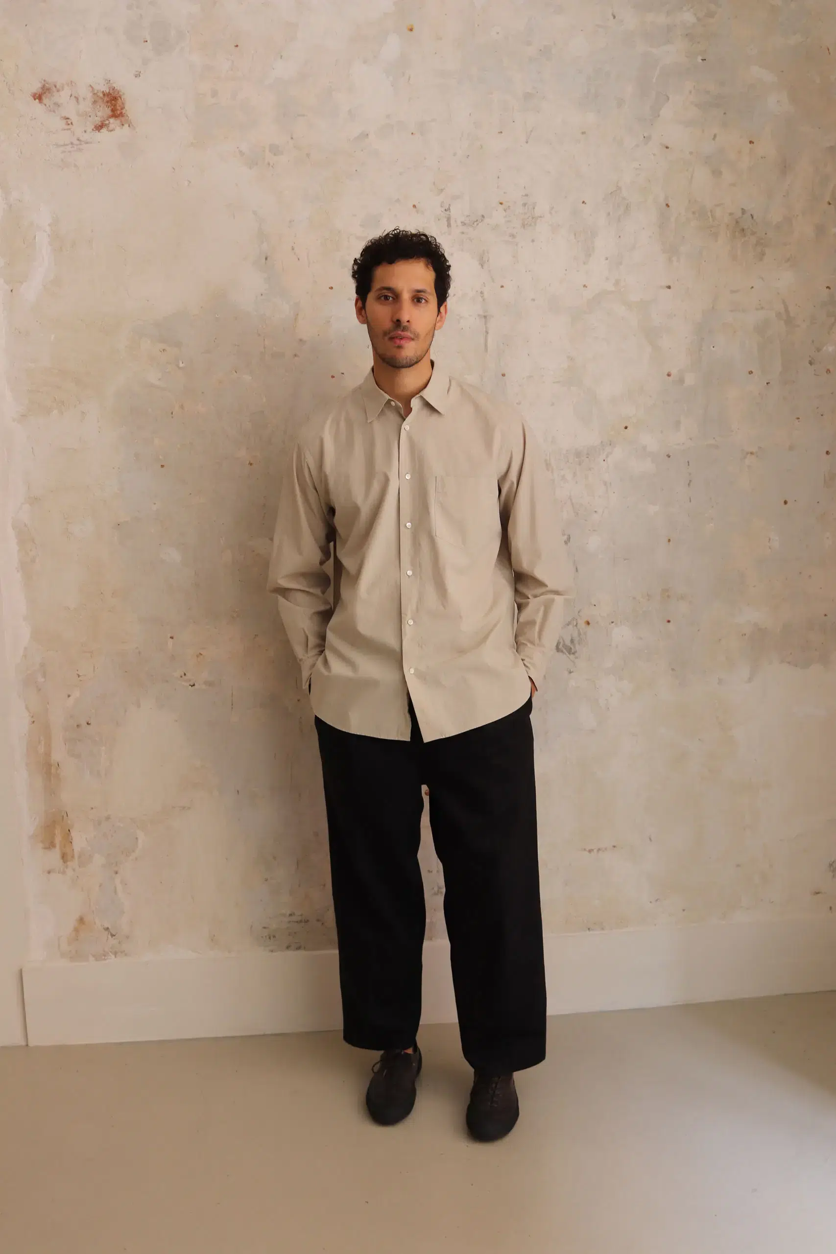 Ylève - FINX COTTON CHINO M52 PT - Black
