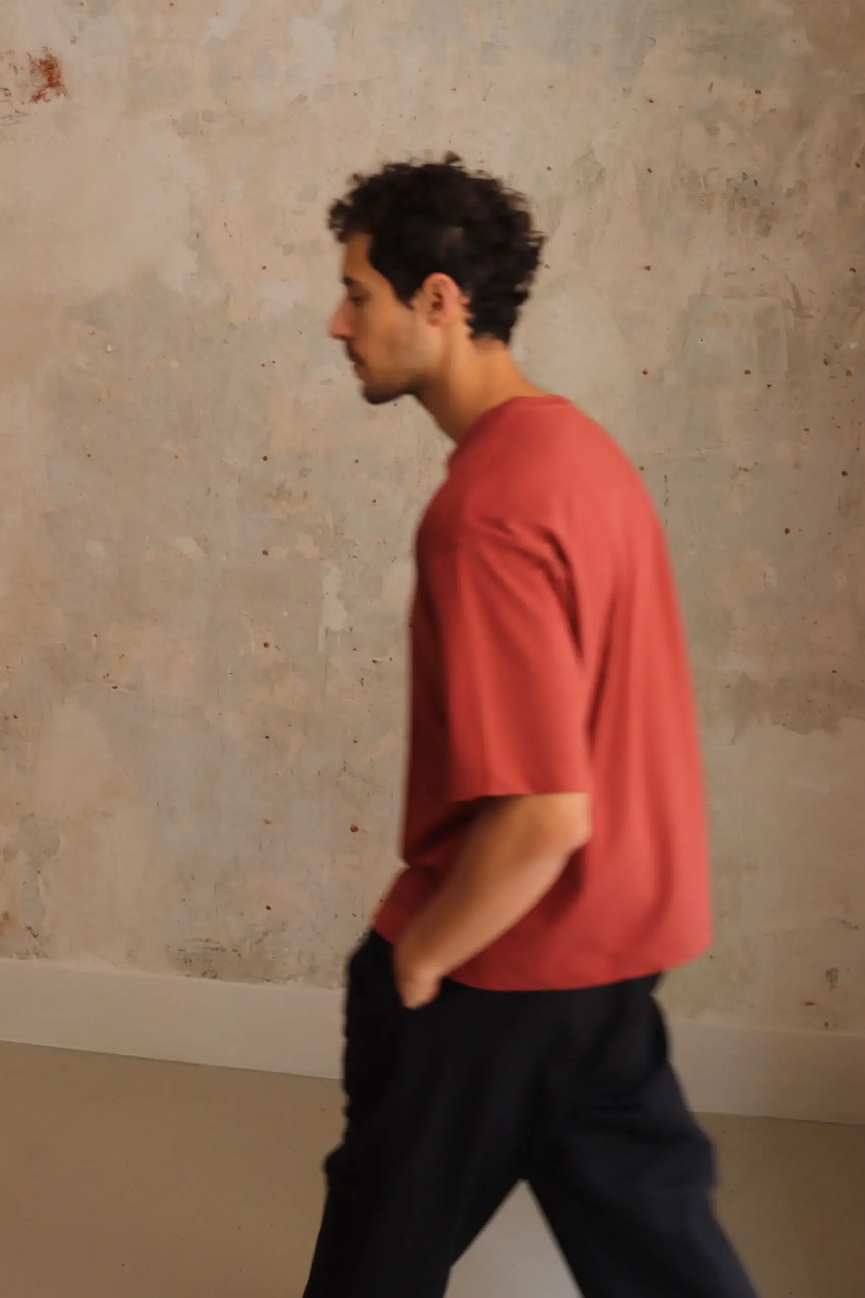 Ylève - ORGANIC COTTON BIO LOOSE T - Terracotta